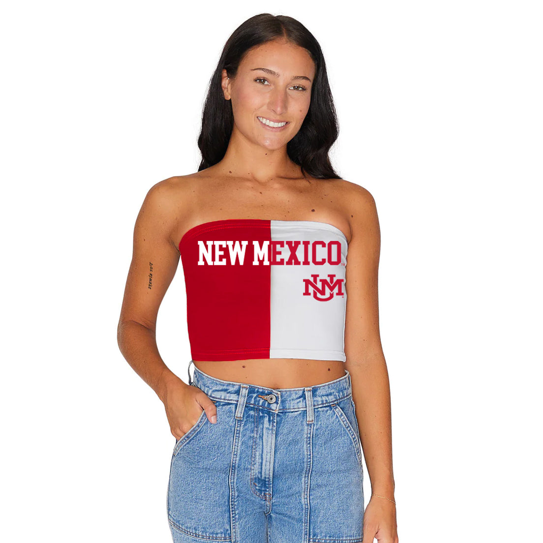 New Mexico Lobos Two Tone Tube Top | lojobands