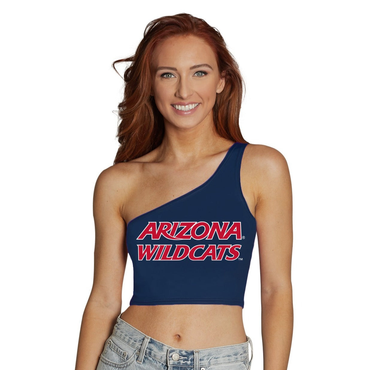 University of Arizona Navy One Shoulder Top | lojobands