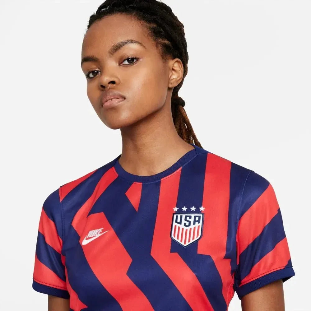 Nike 2021-22 USWNT Women Away Jersey - Navy-Red 3