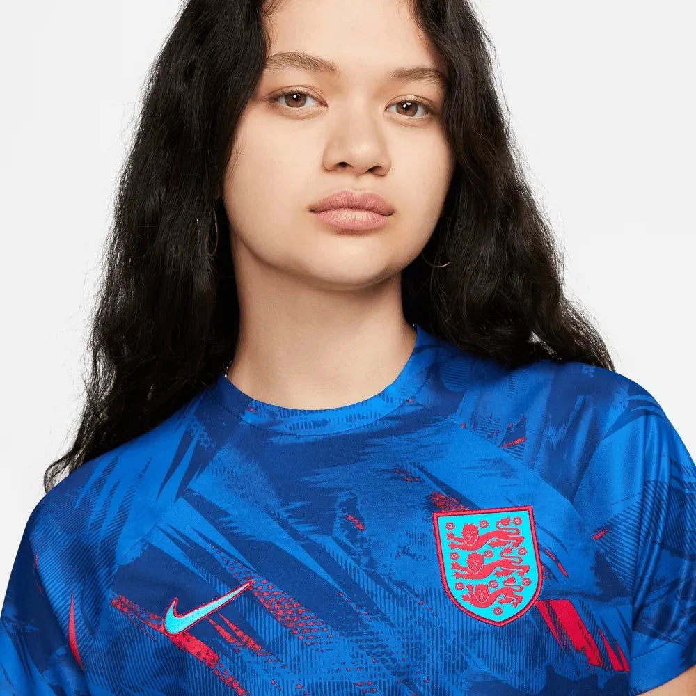 Nike 2022-23 England Women's Training Pre-Match Jersey - Blue 3