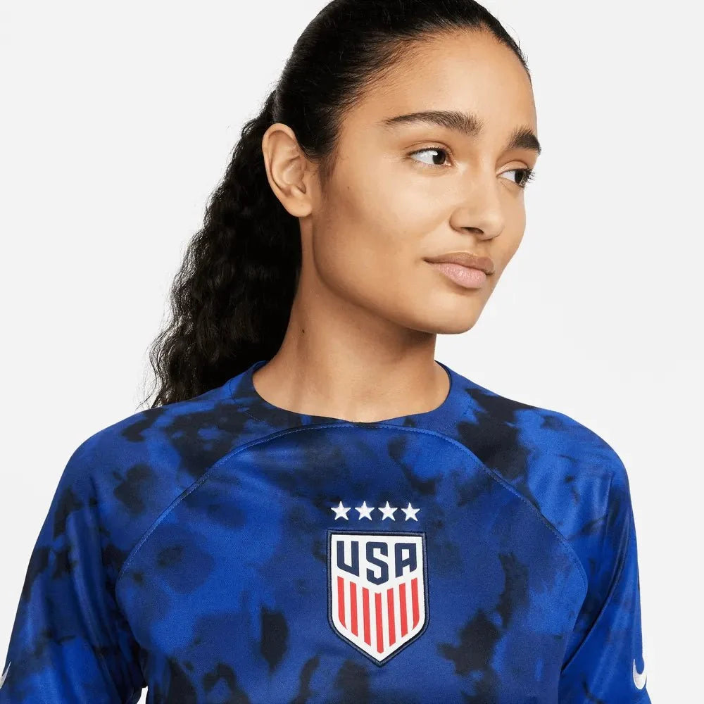 Nike 2022-23 USWNT Away Women  Jersey Bright Blue-White 3