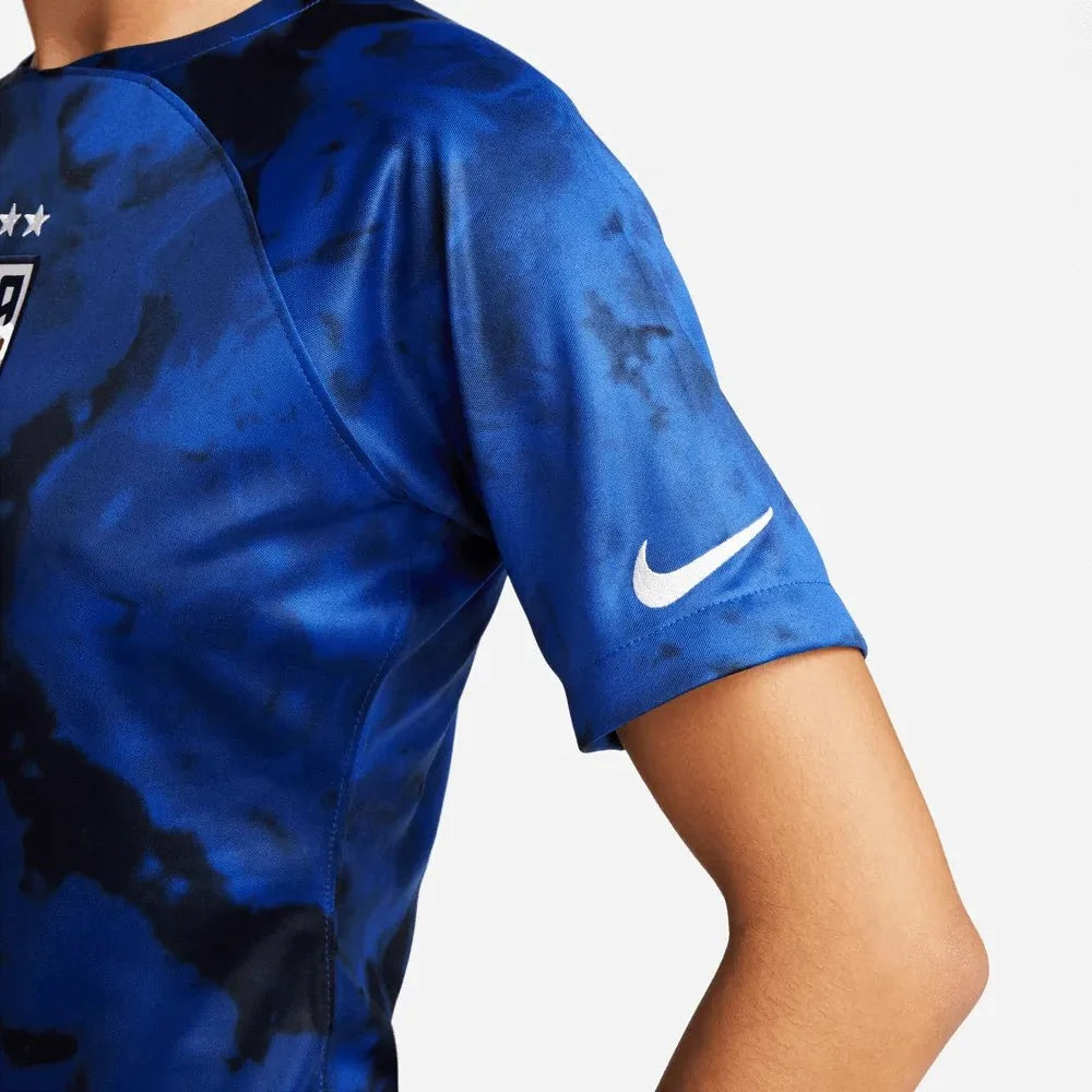 Nike 2022-23 USWNT Away Women  Jersey Bright Blue-White 4