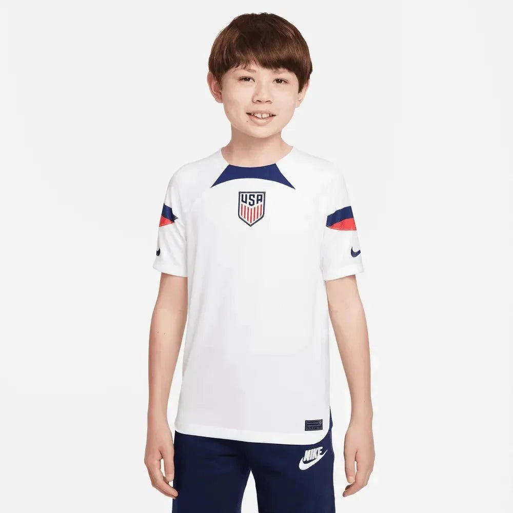 Nike 2022-23 USMNT Home Youth Jersey White-Loyal Blue 1