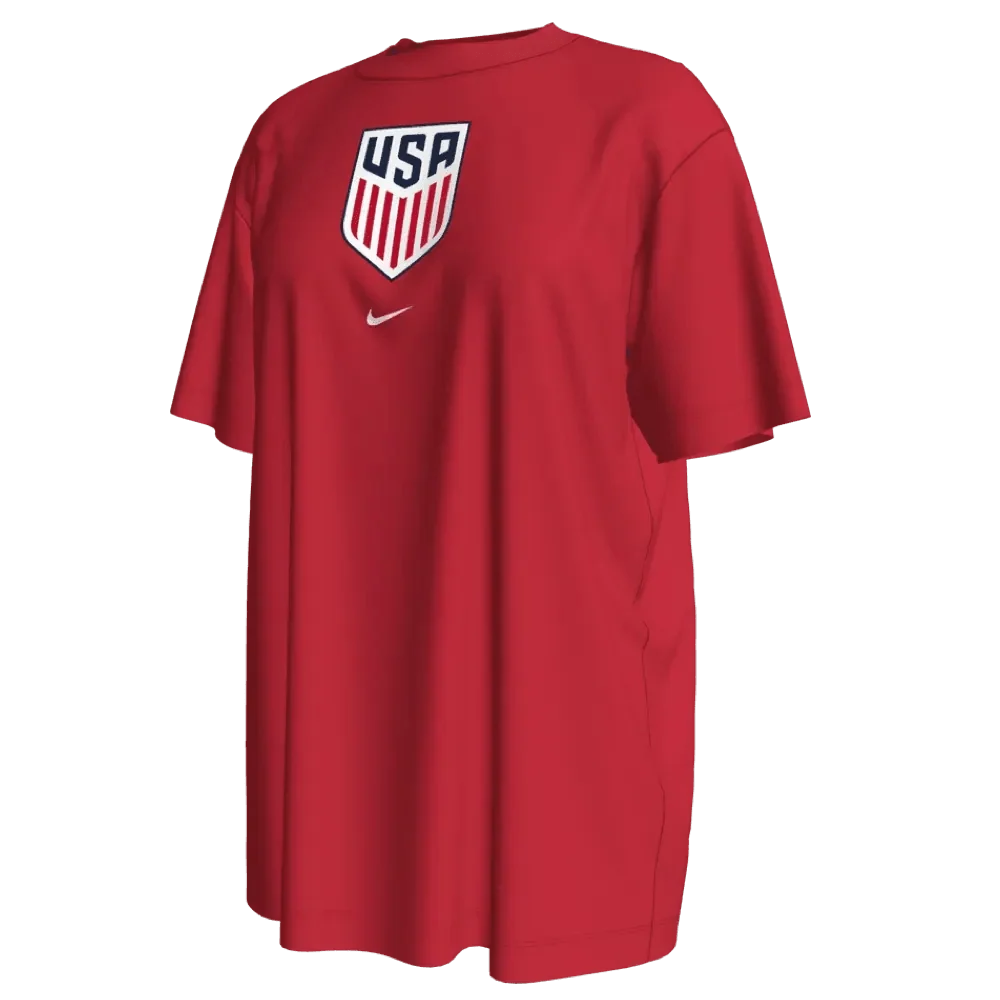 Nike 2022-23 USWNT Women's Crest WC22 Tee - Red 1