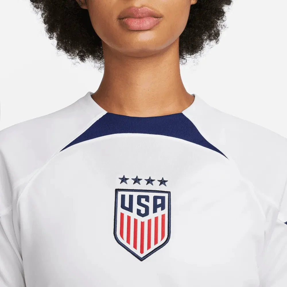 Nike 2022-23 USWNT Women's Home  Jersey White-Hyper Blue 3