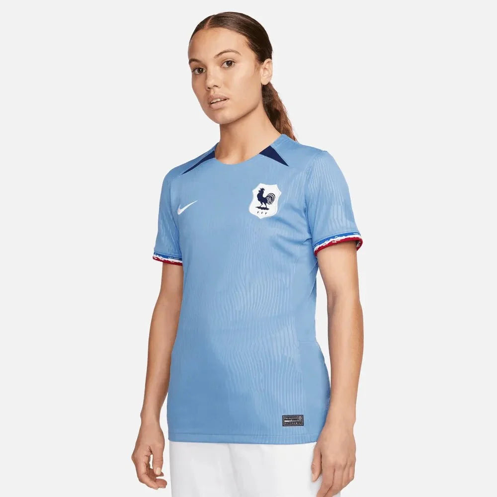 Nike 2023-24 France Women's Stadium Home Jersey 3