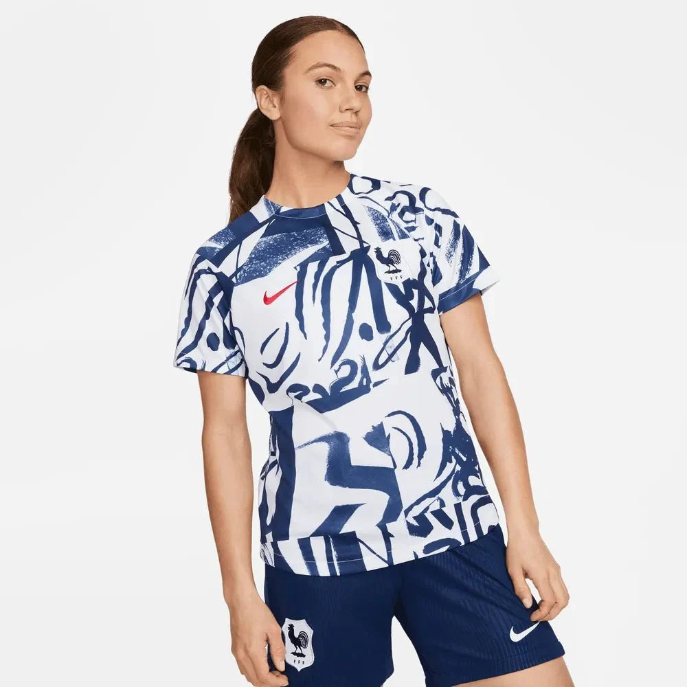 Nike 2023 France Womens Pre-Match Jersey 1