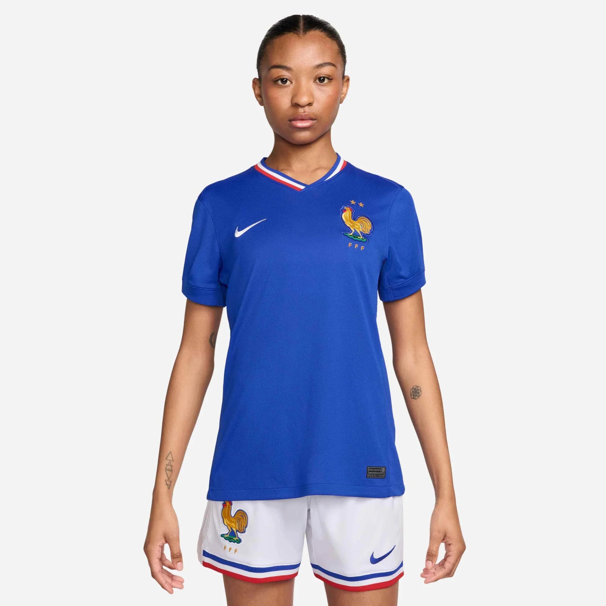 Nike 2024-25 France Women's Stadium Home Jersey 3