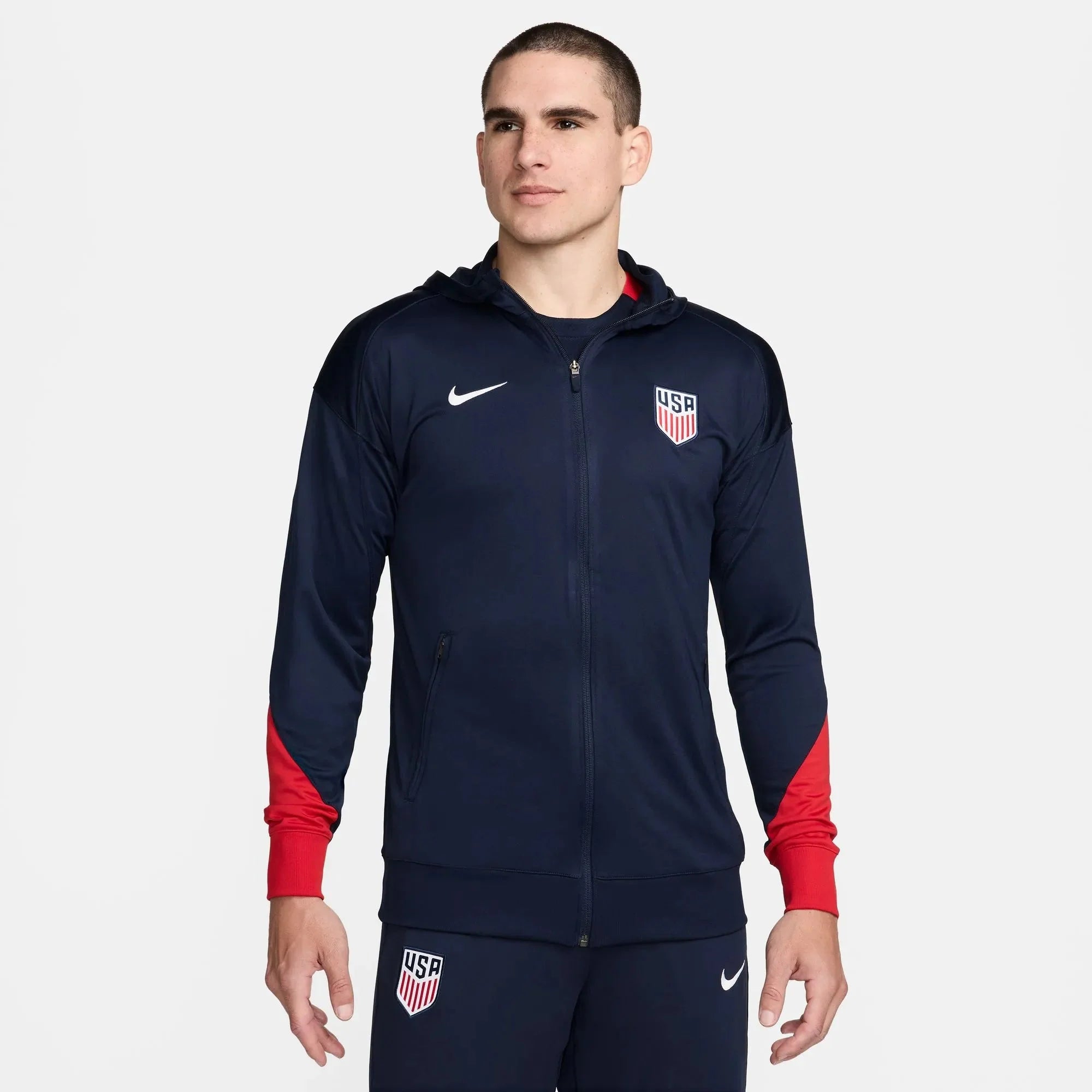 Nike 2024-25 USMNT Men's Strike Hoodie Track Jacket 1