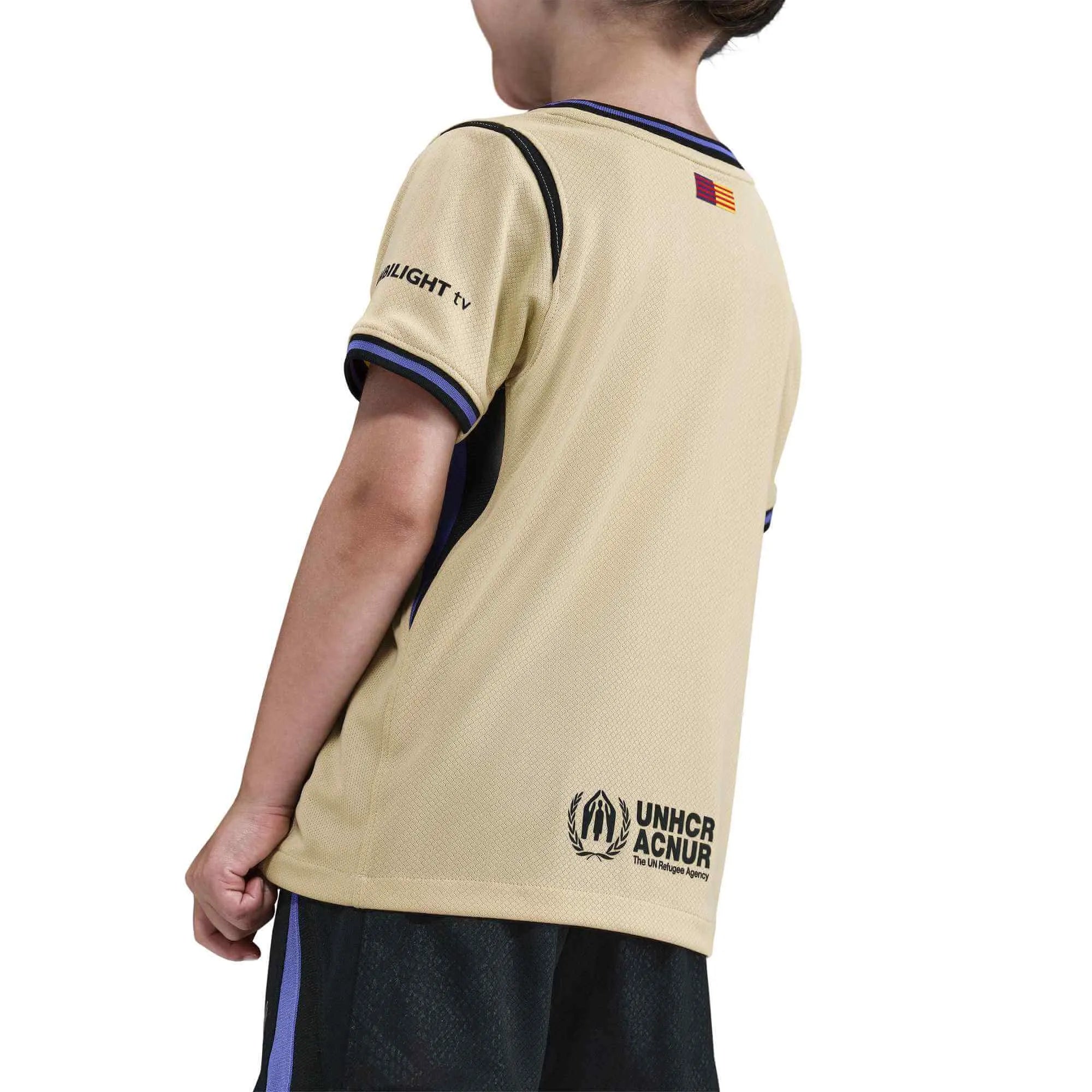Nike 2025-26 Barcelona Little Kids' Stadium Away Kit 7