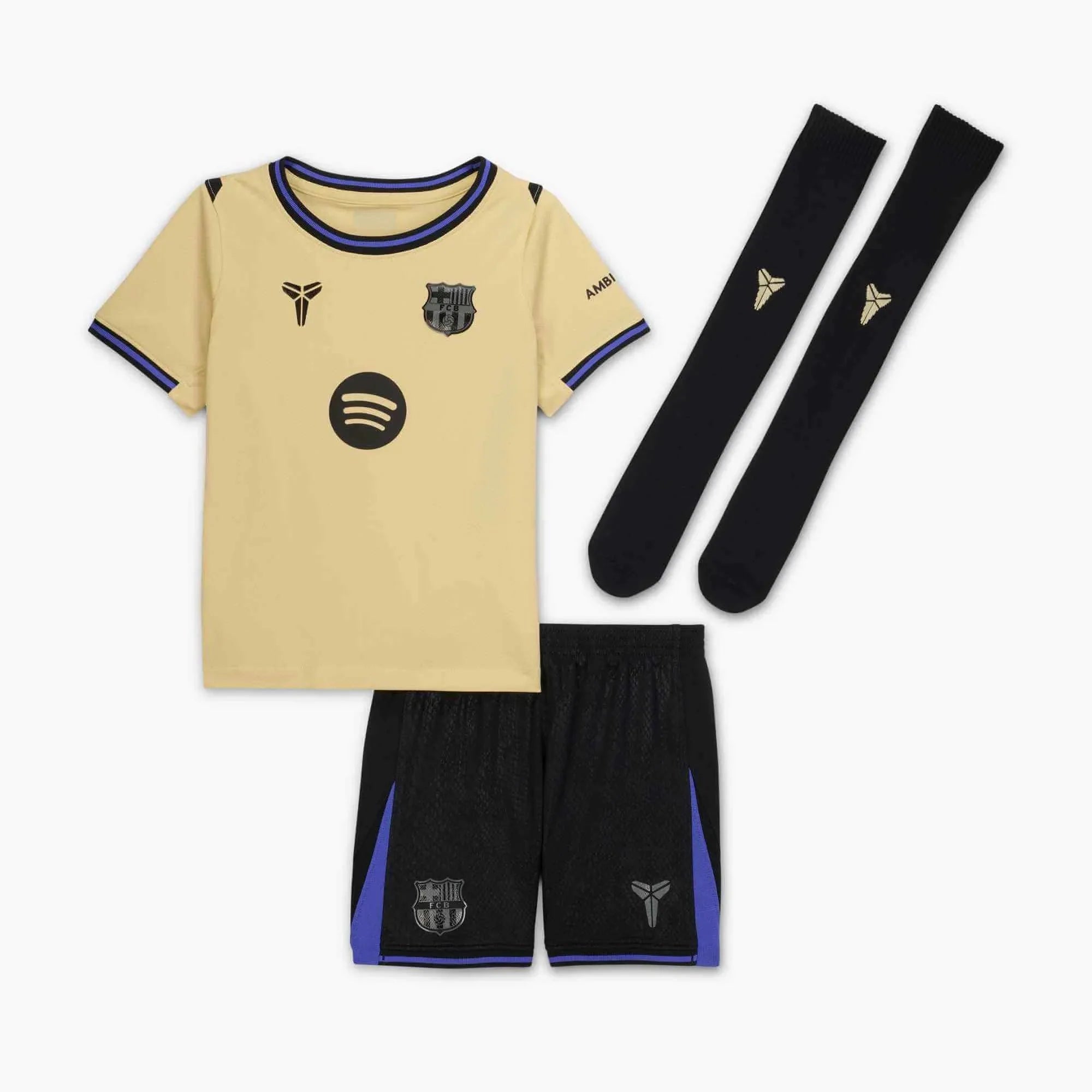 Nike 2025-26 Barcelona Little Kids' Stadium Away Kit 1