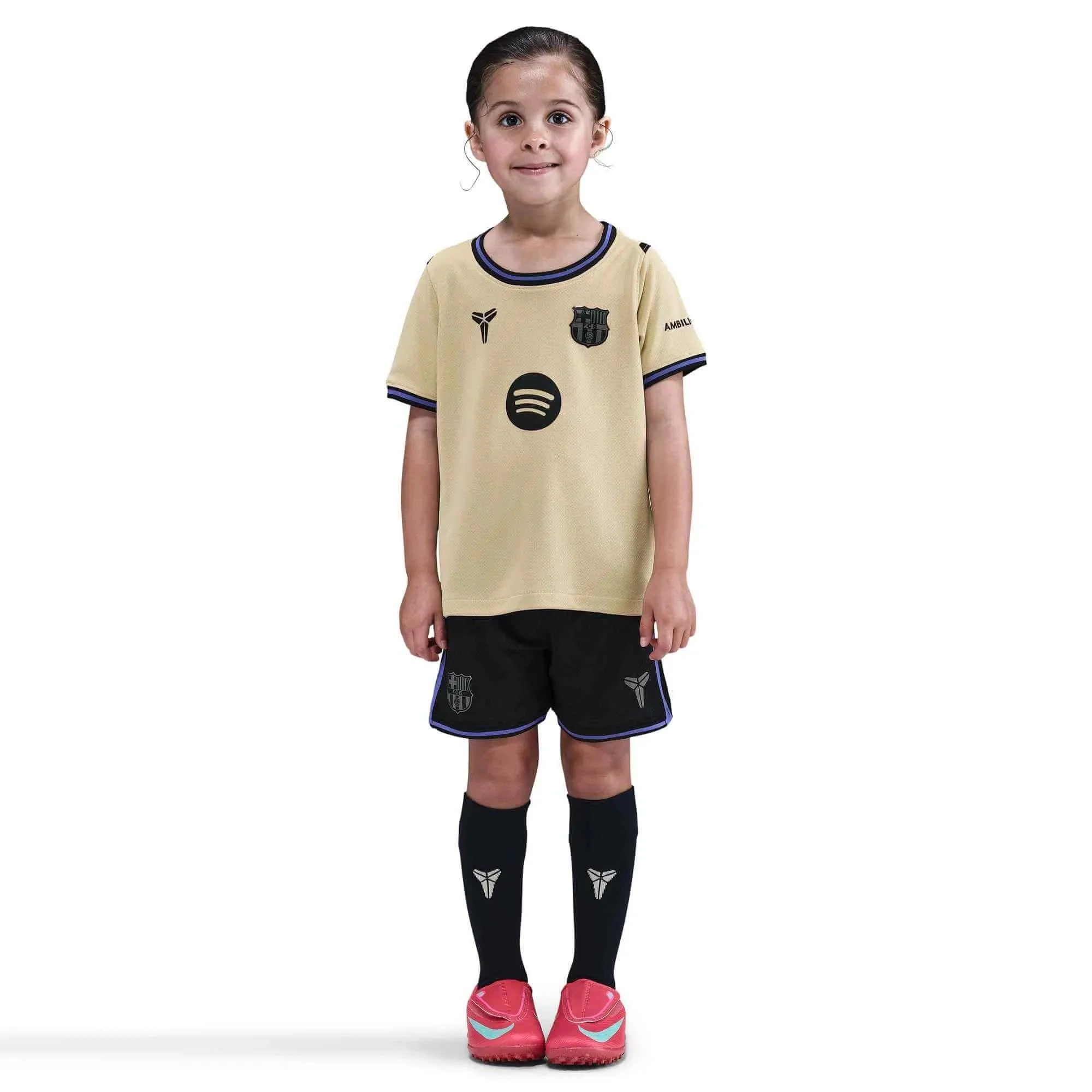 Nike 2025-26 Barcelona Little Kids' Stadium Away Kit 3