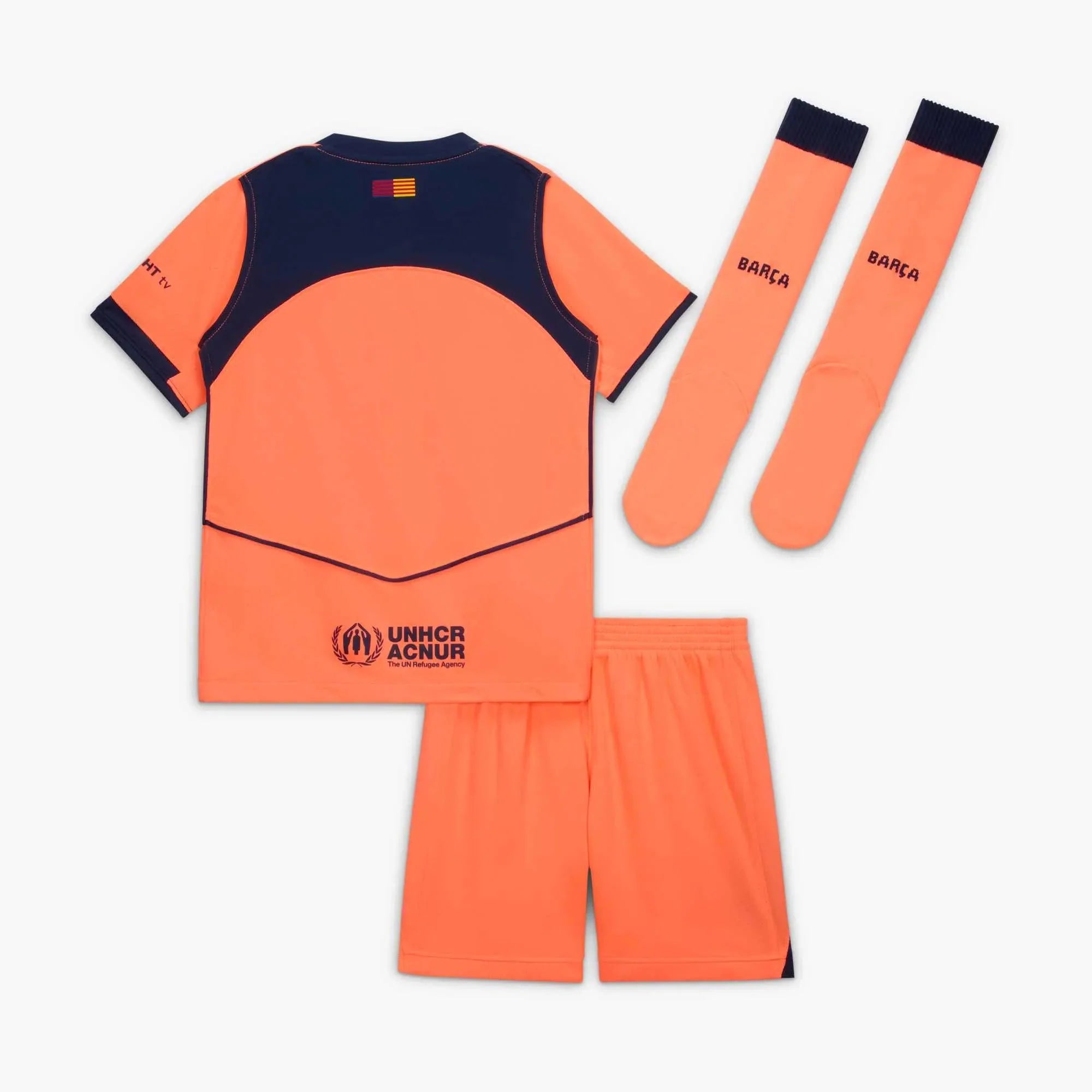 Nike 2025-26 Barcelona Little Kids' Stadium Third Kit 2
