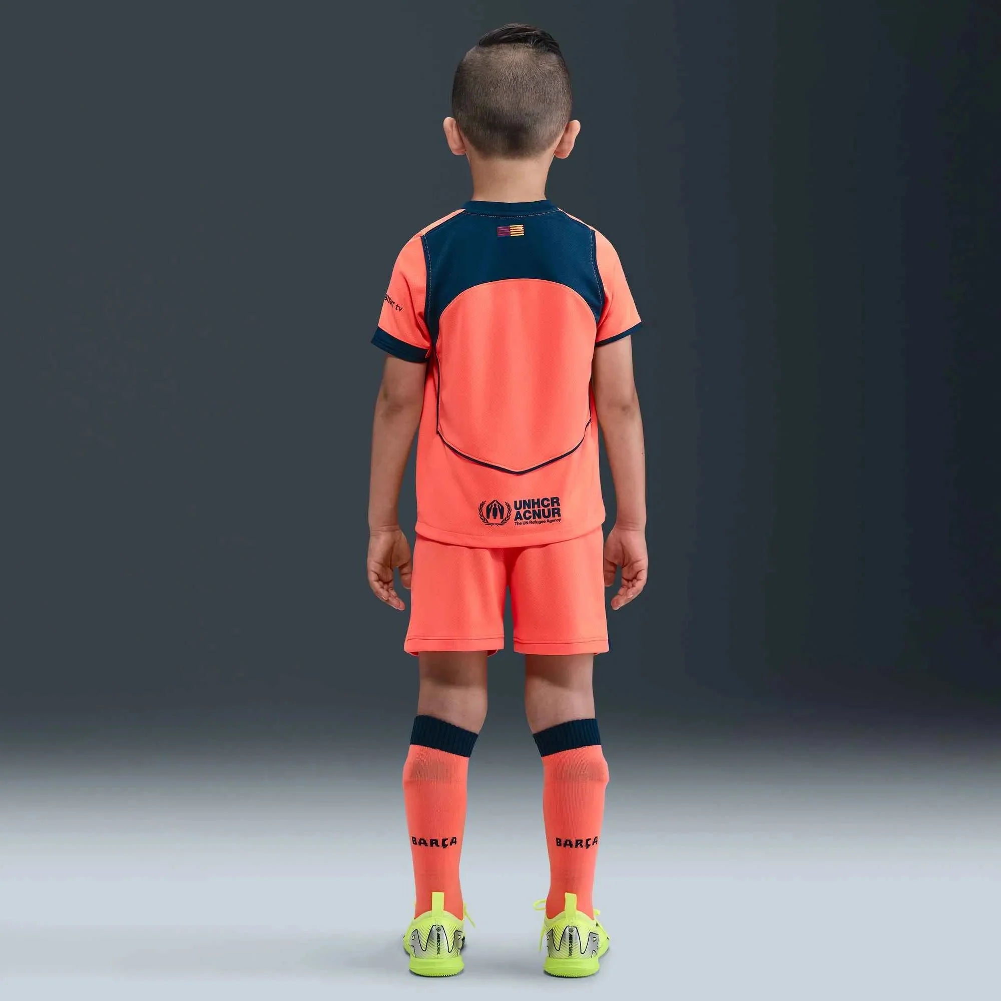 Nike 2025-26 Barcelona Little Kids' Stadium Third Kit 4