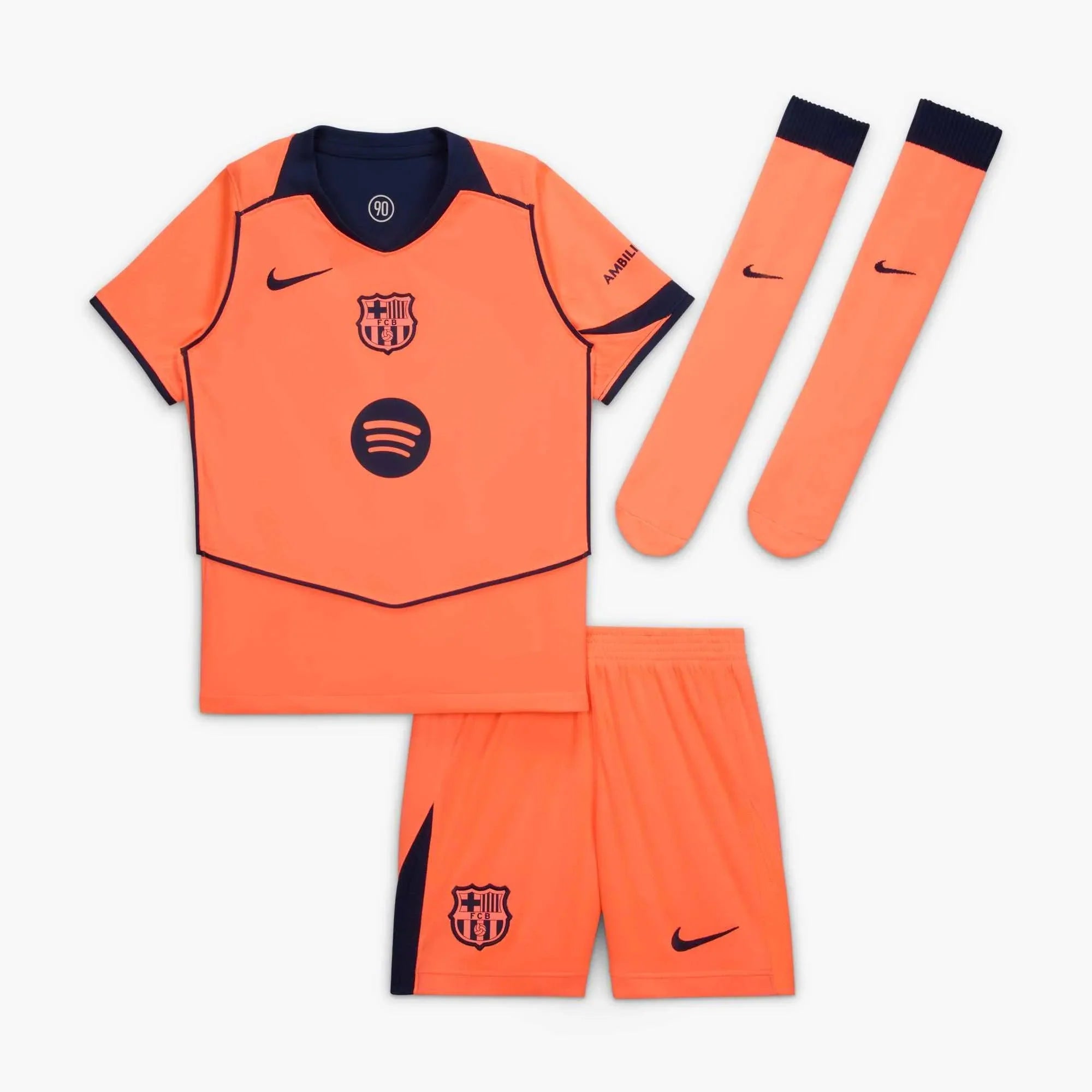 Nike 2025-26 Barcelona Little Kids' Stadium Third Kit 1