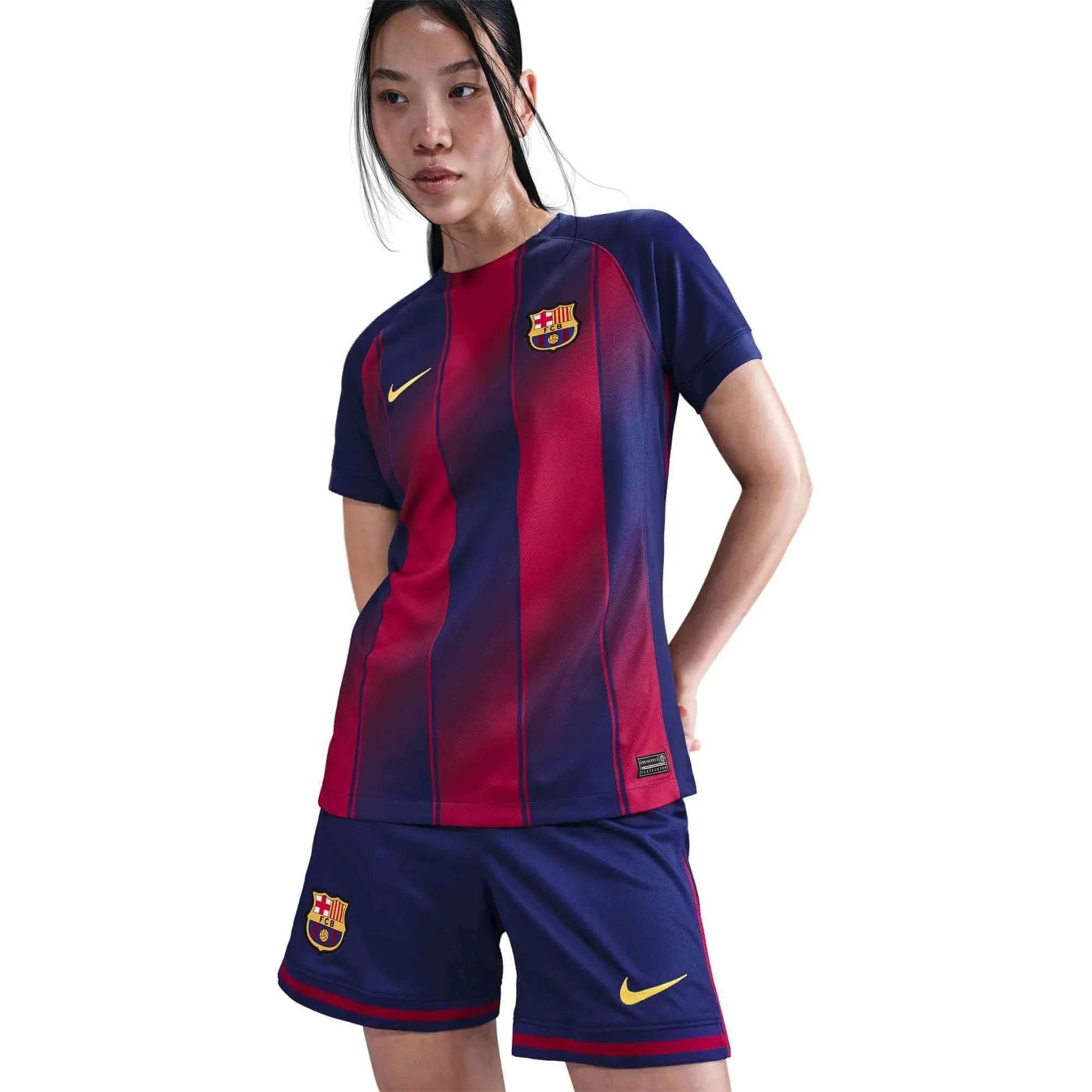 Nike 2025-26 Barcelona Women's Stadium Home Soccer Jersey (No Sponsor) 3