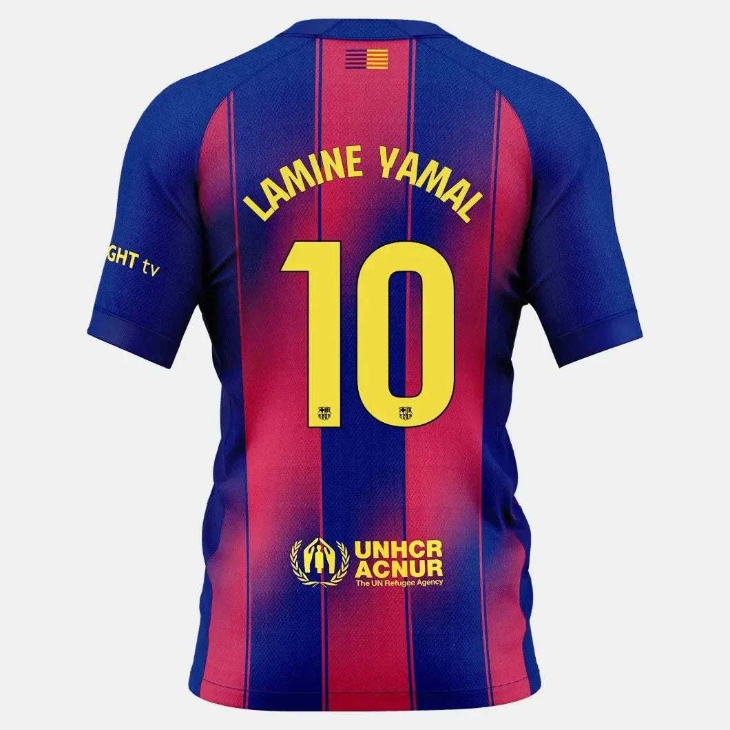 Nike 2025-26 Barcelona Women's Stadium Home Soccer Jersey (No Sponsor) 7