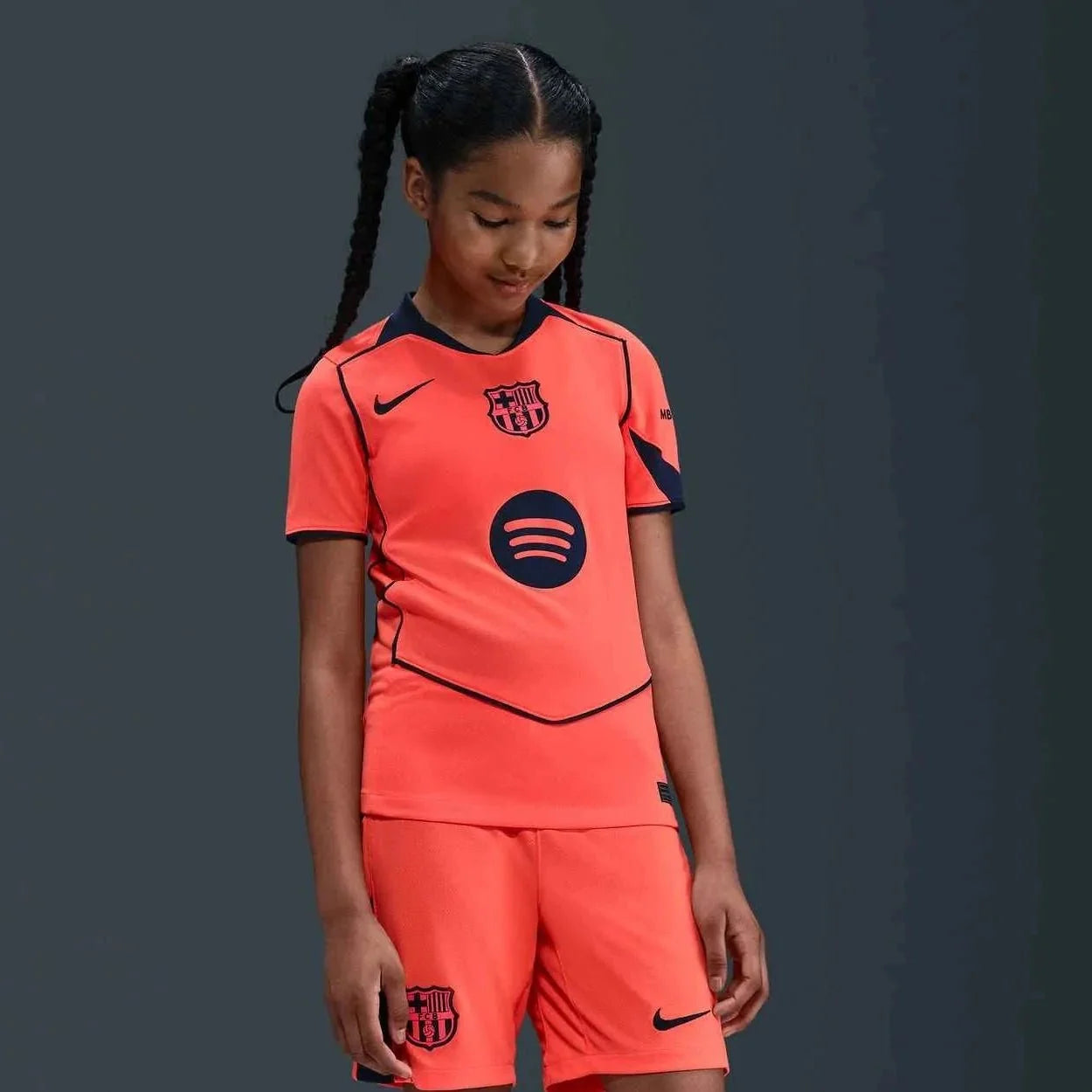 Nike 2025-26 Barcelona Youth Stadium Third Soccer Jersey 3