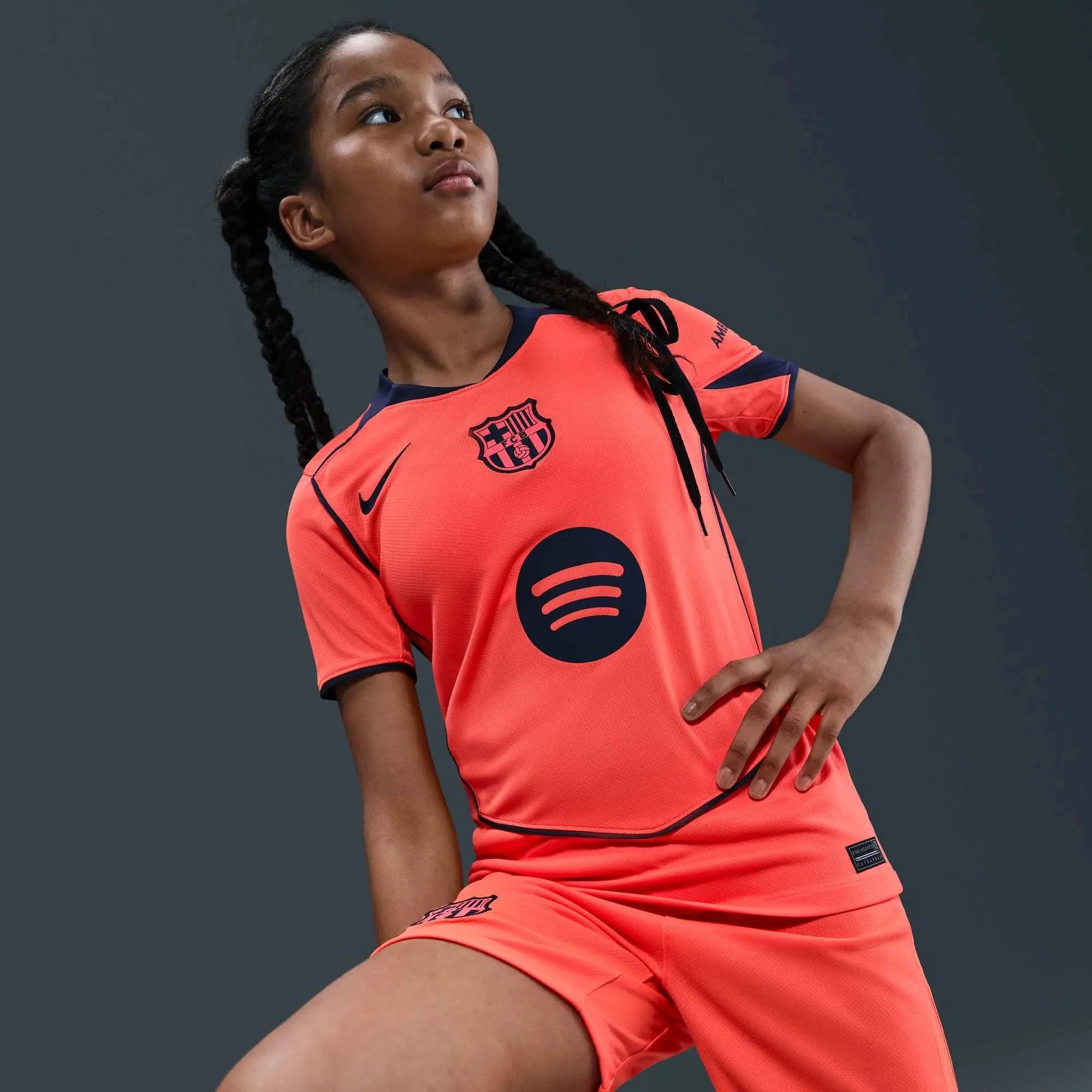 Nike 2025-26 Barcelona Youth Stadium Third Soccer Jersey 6