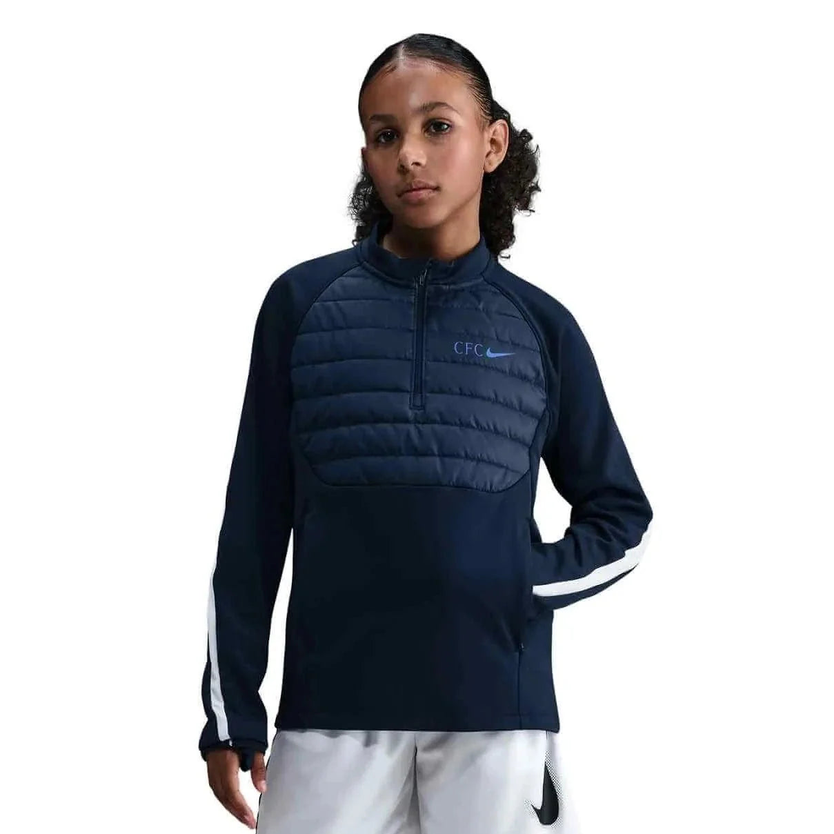 Nike 2025-26 Chelsea Youth Academy Winter Warrior Drill Top 1