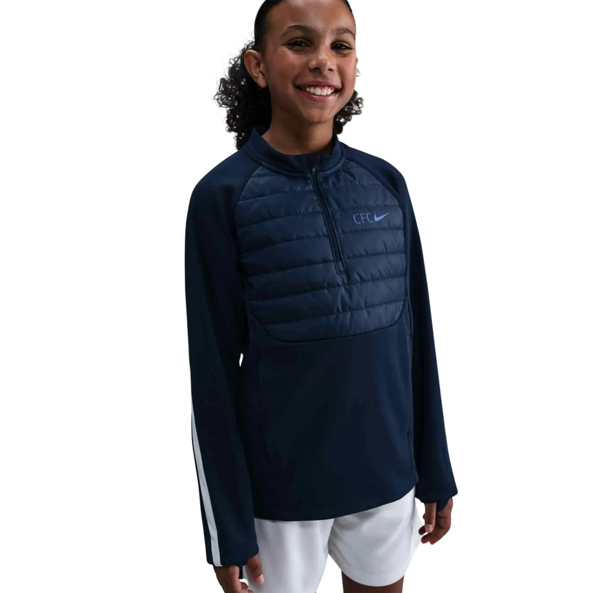 Nike 2025-26 Chelsea Youth Academy Winter Warrior Drill Top 3