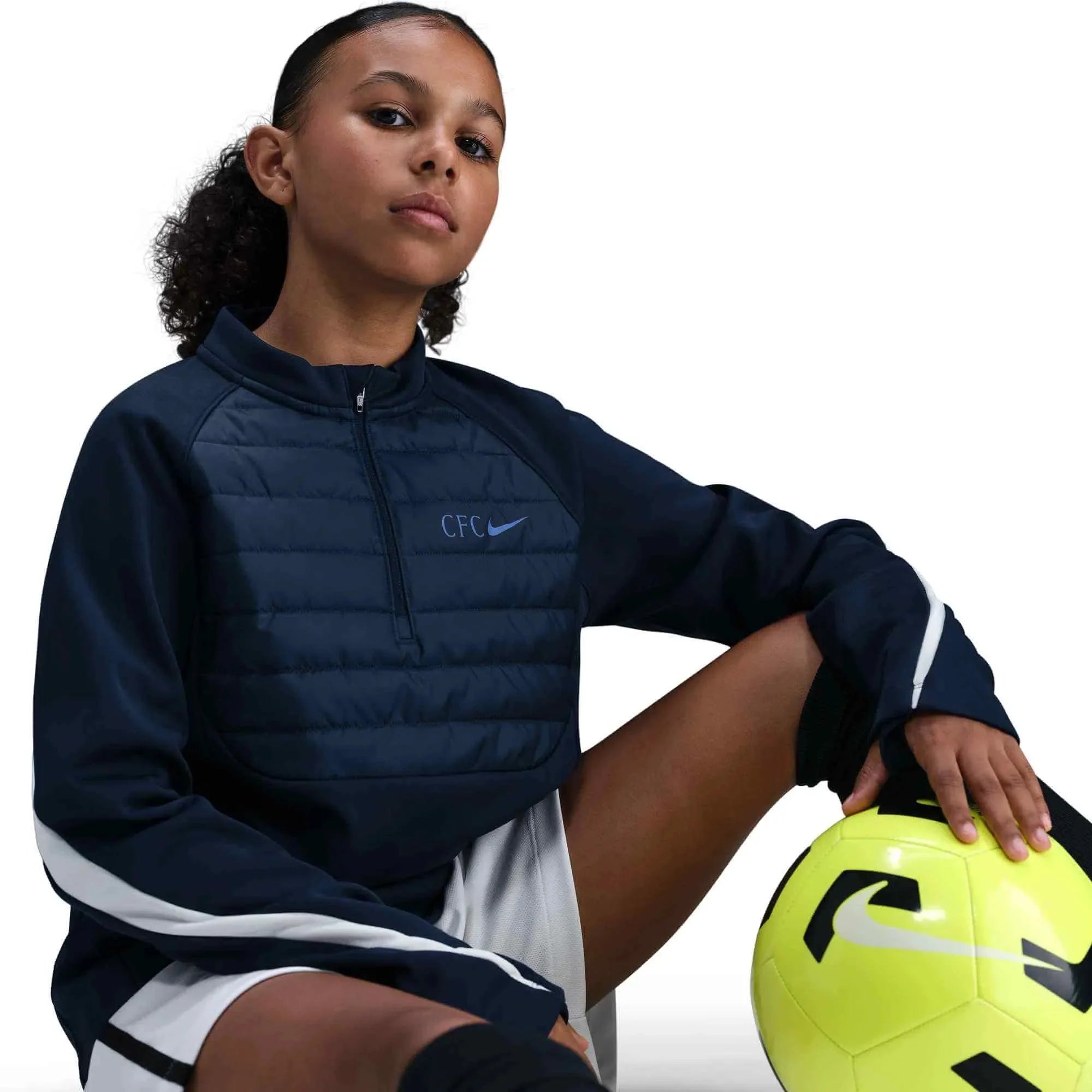 Nike 2025-26 Chelsea Youth Academy Winter Warrior Drill Top 5