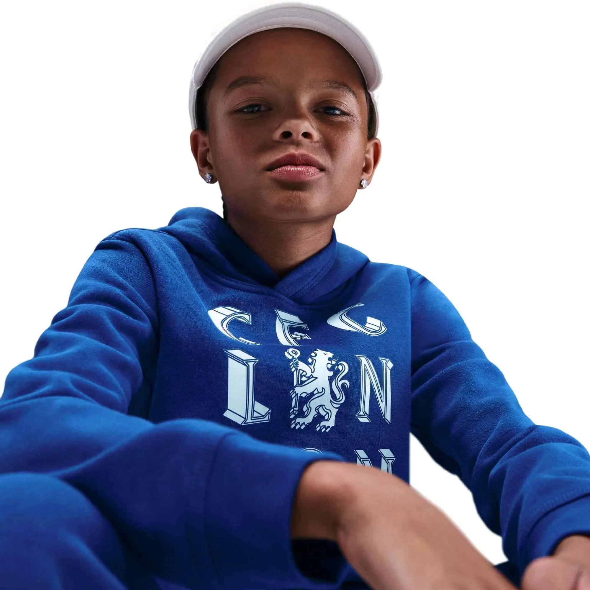 Nike 2025-26 Chelsea Youth Club Pullover Hoodie 5