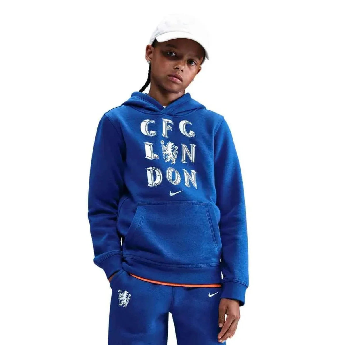 Nike 2025-26 Chelsea Youth Club Pullover Hoodie 1