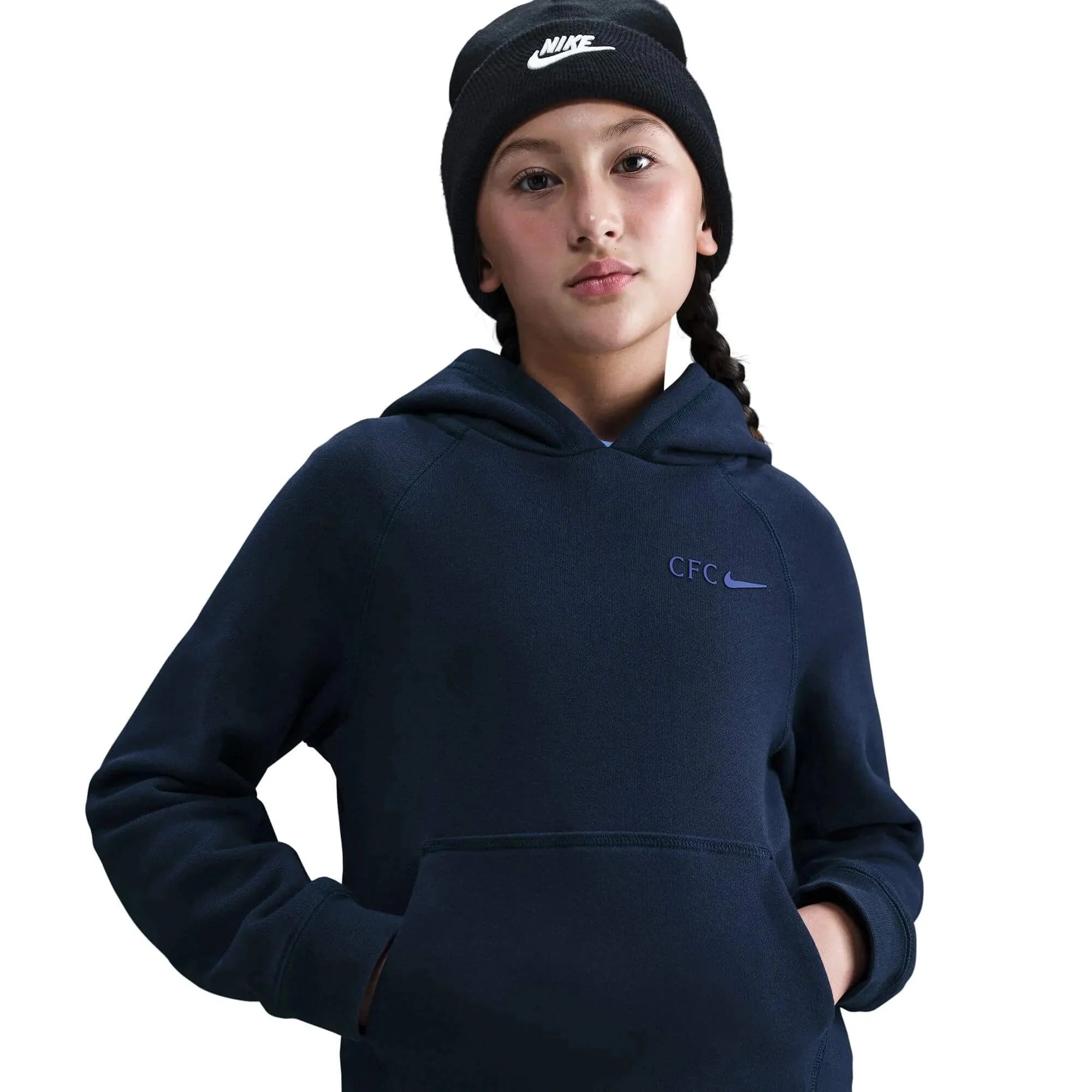 Nike 2025-26 Chelsea Youth Pull-Over Hoodie 3
