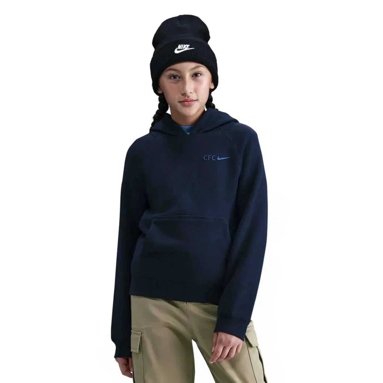 Nike 2025-26 Chelsea Youth Pull-Over Hoodie 1