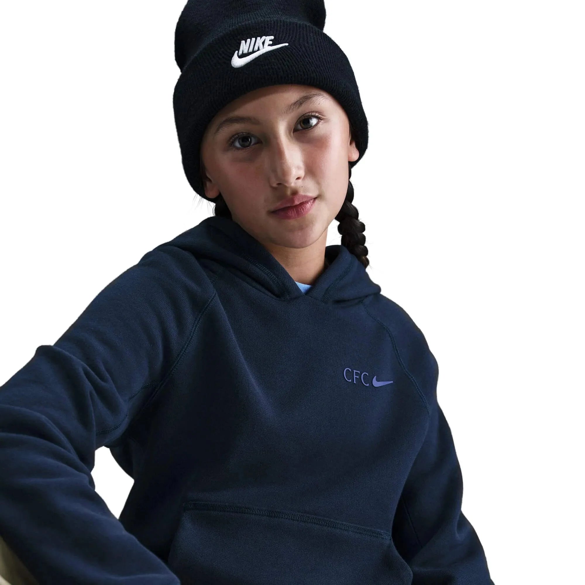 Nike 2025-26 Chelsea Youth Pull-Over Hoodie 4