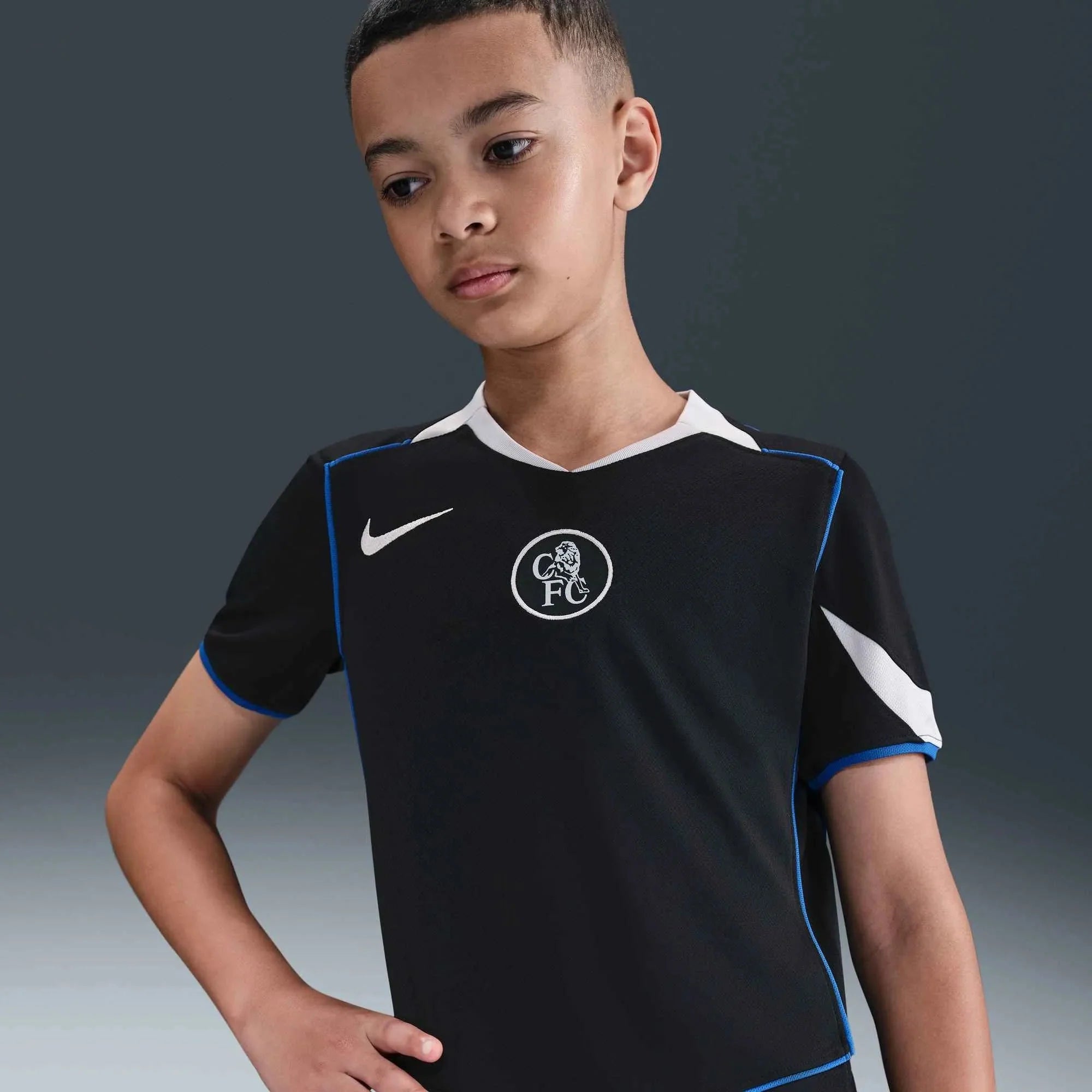Nike 2025-26 Chelsea Youth Stadium Third Soccer Jersey 6