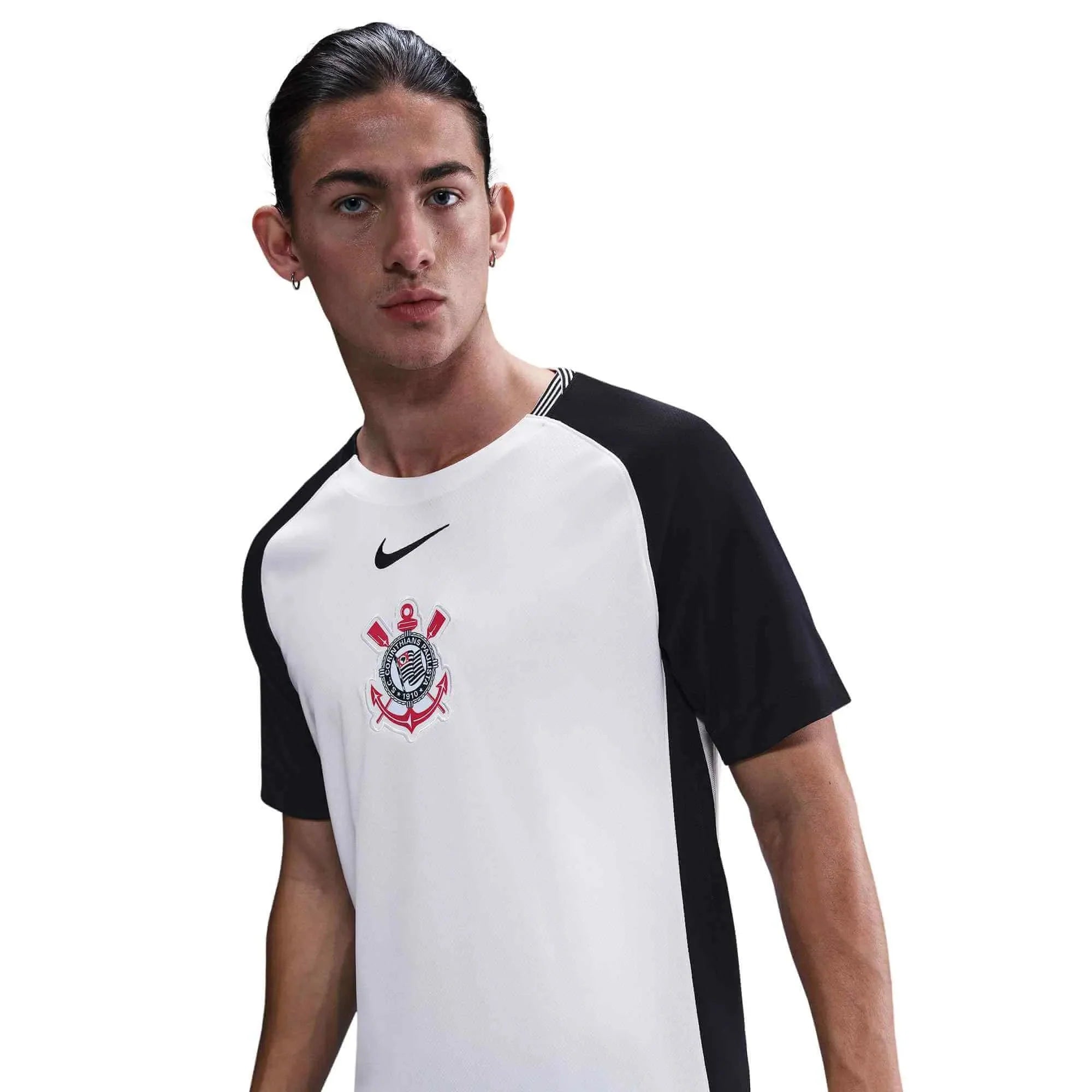 Nike 2025-26 Corinthians Men's Stadium Home Soccer Jersey 3