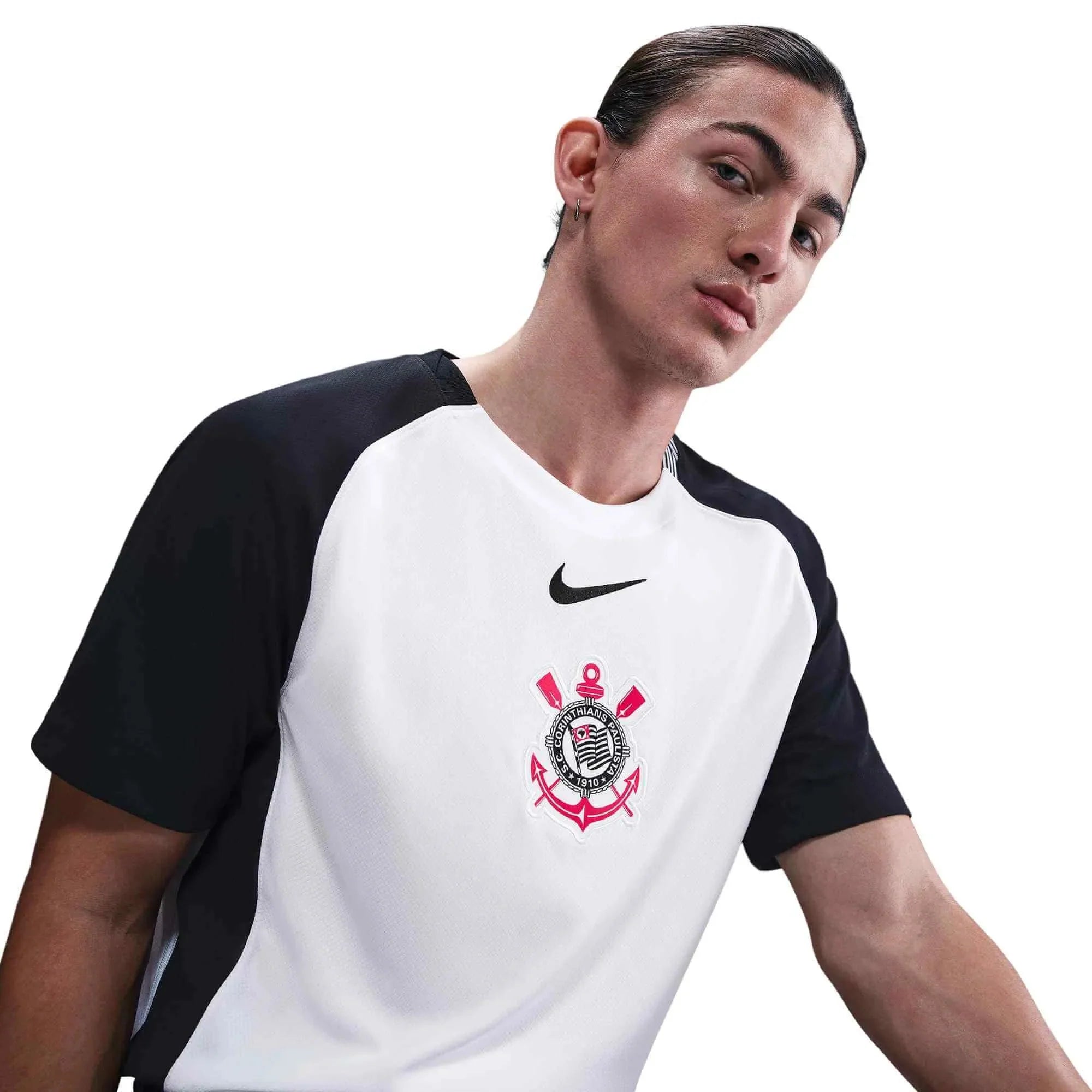 Nike 2025-26 Corinthians Men's Stadium Home Soccer Jersey 4