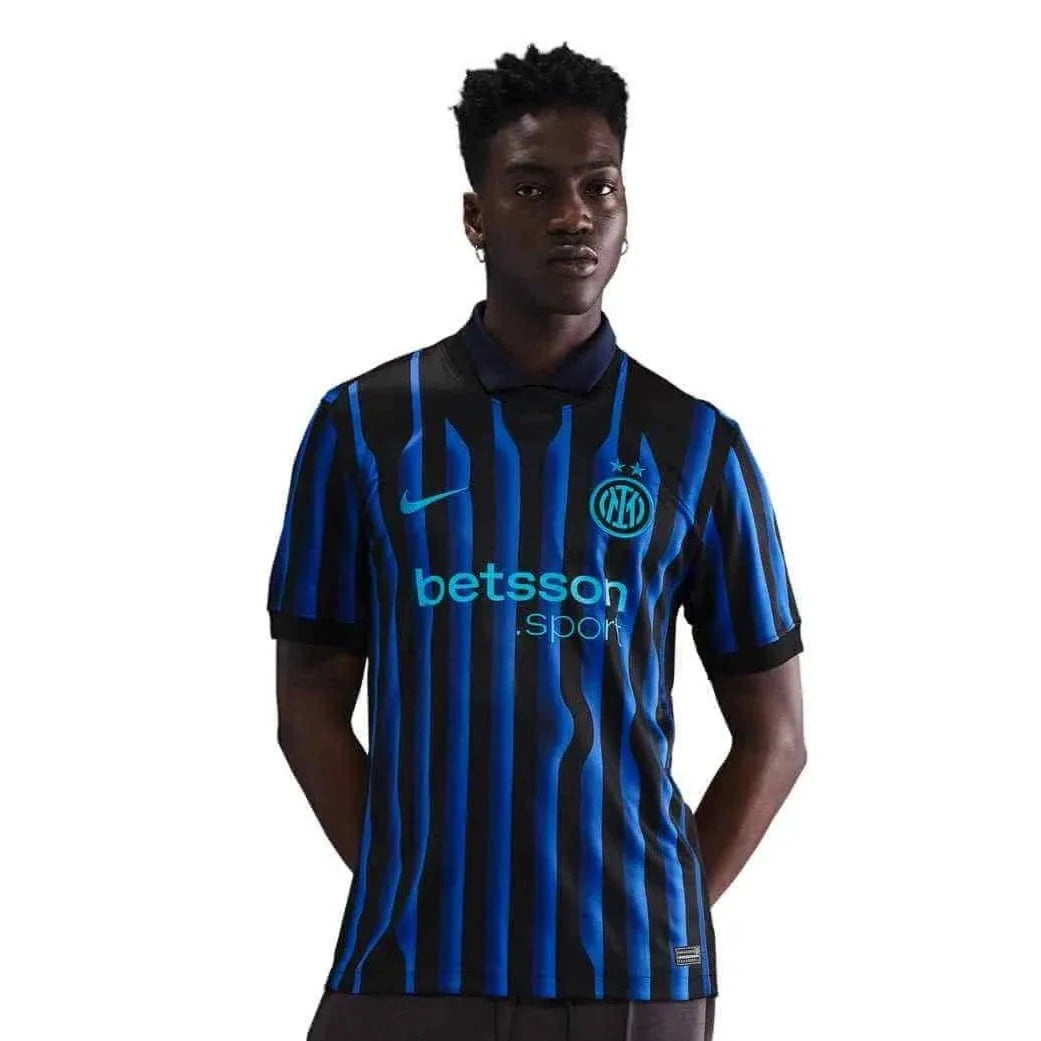 Nike 2025-26 Inter Milan Men's Stadium Home Soccer Jersey 3