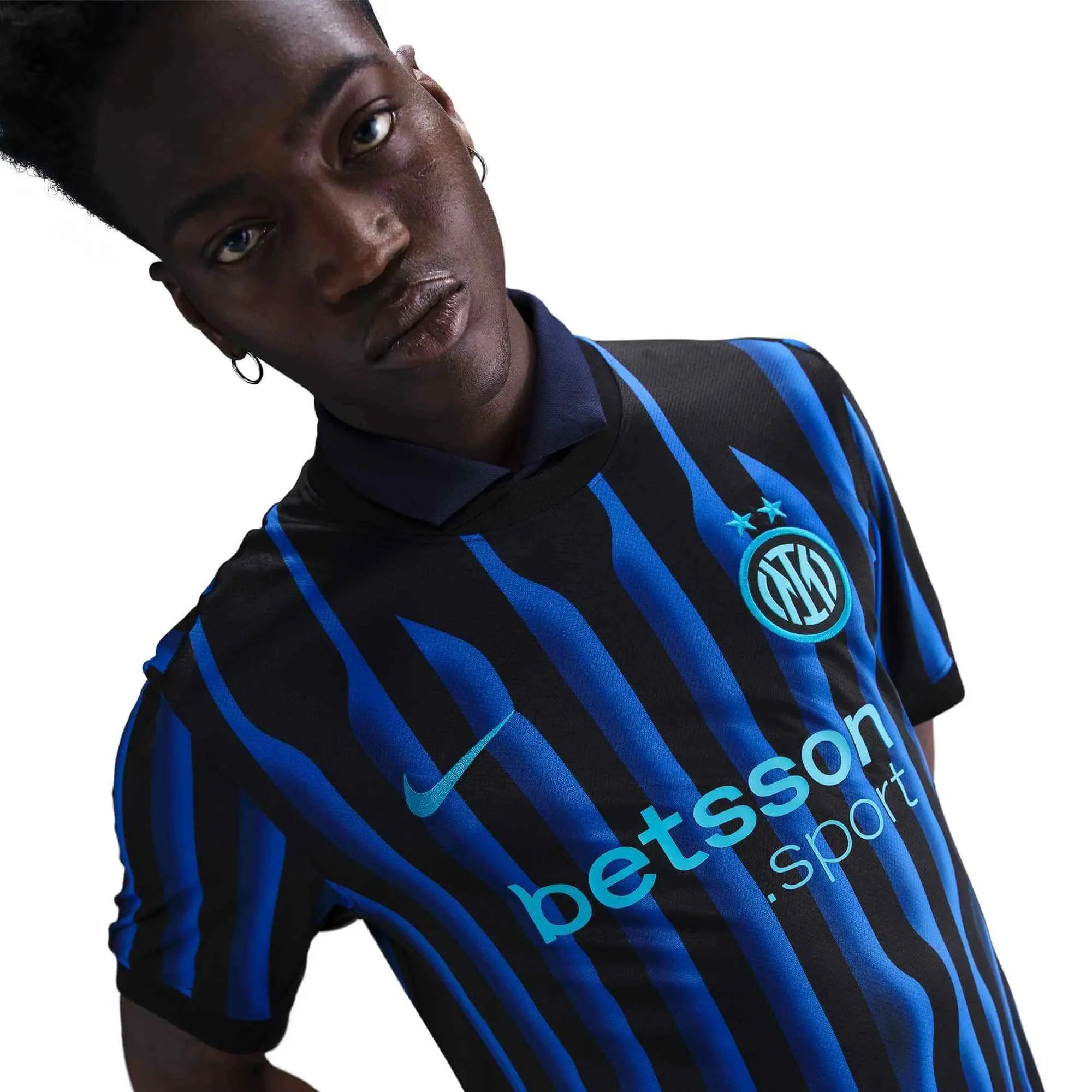 Nike 2025-26 Inter Milan Men's Stadium Home Soccer Jersey 6