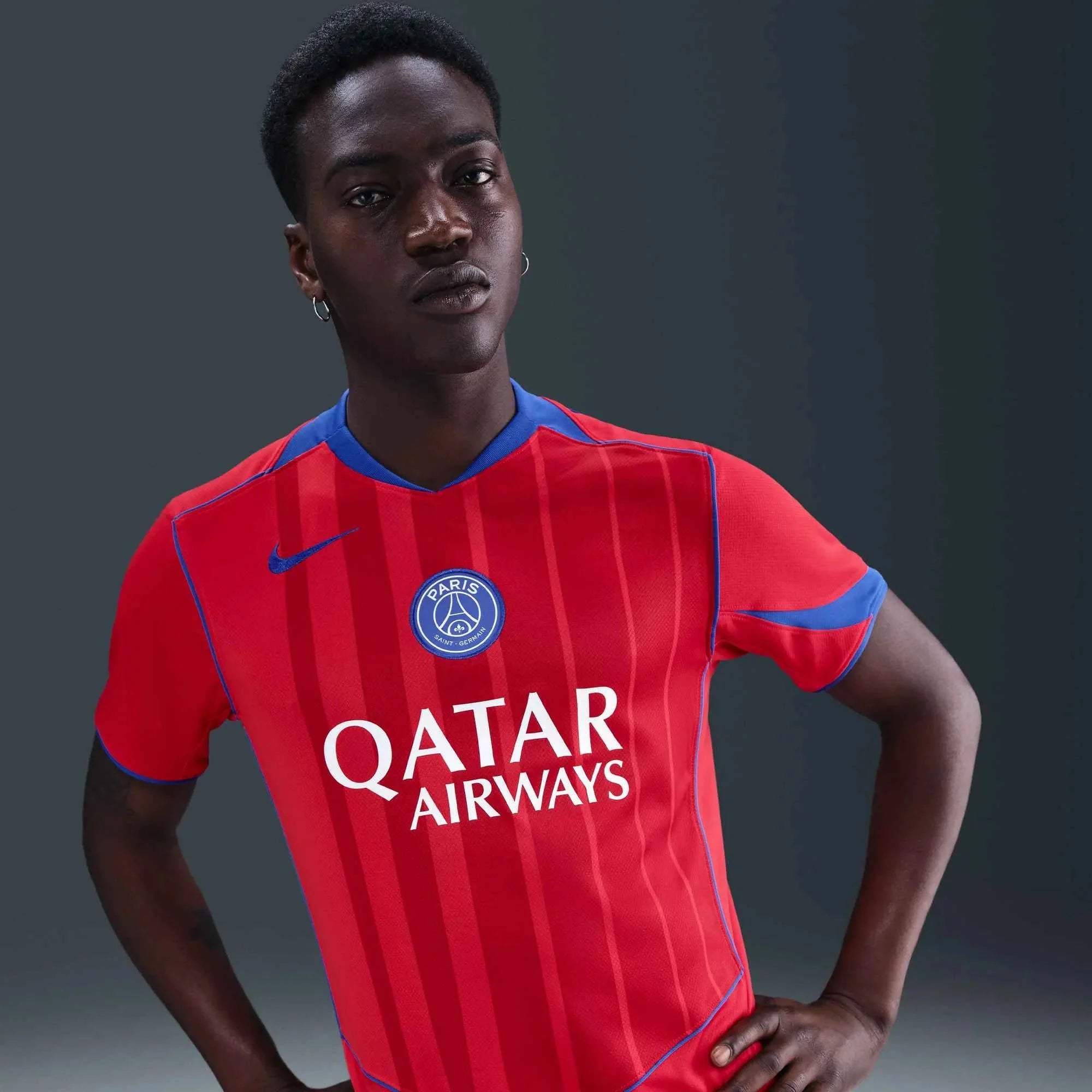 Nike 2025-26 PSG Men's Stadium Third Soccer Jersey 5