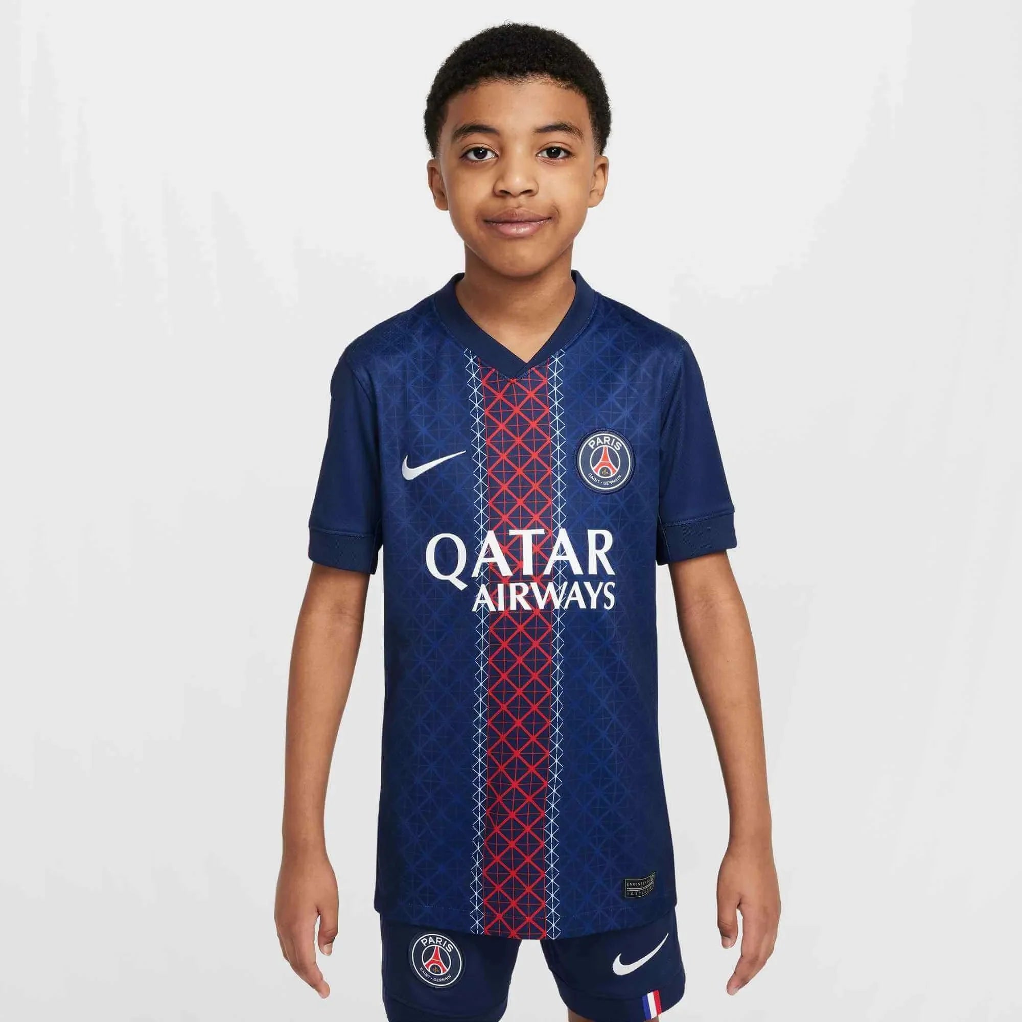Nike 2025-26 PSG Youth Stadium Home Soccer Jersey 3