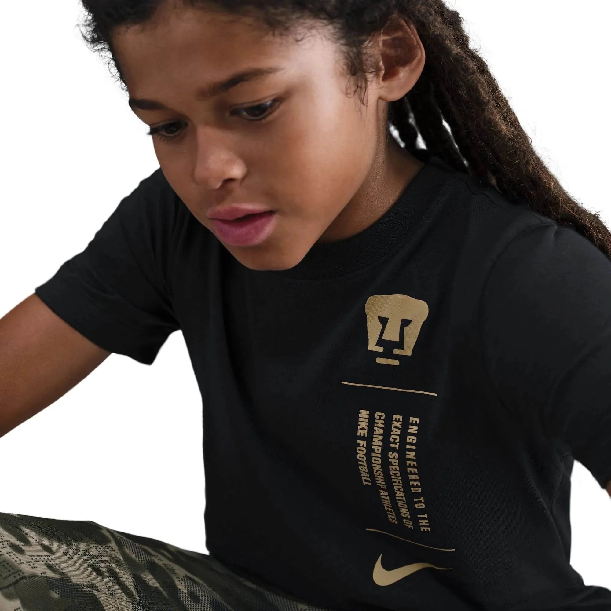 Nike 2025-26 Pumas Youth Football Tee 4