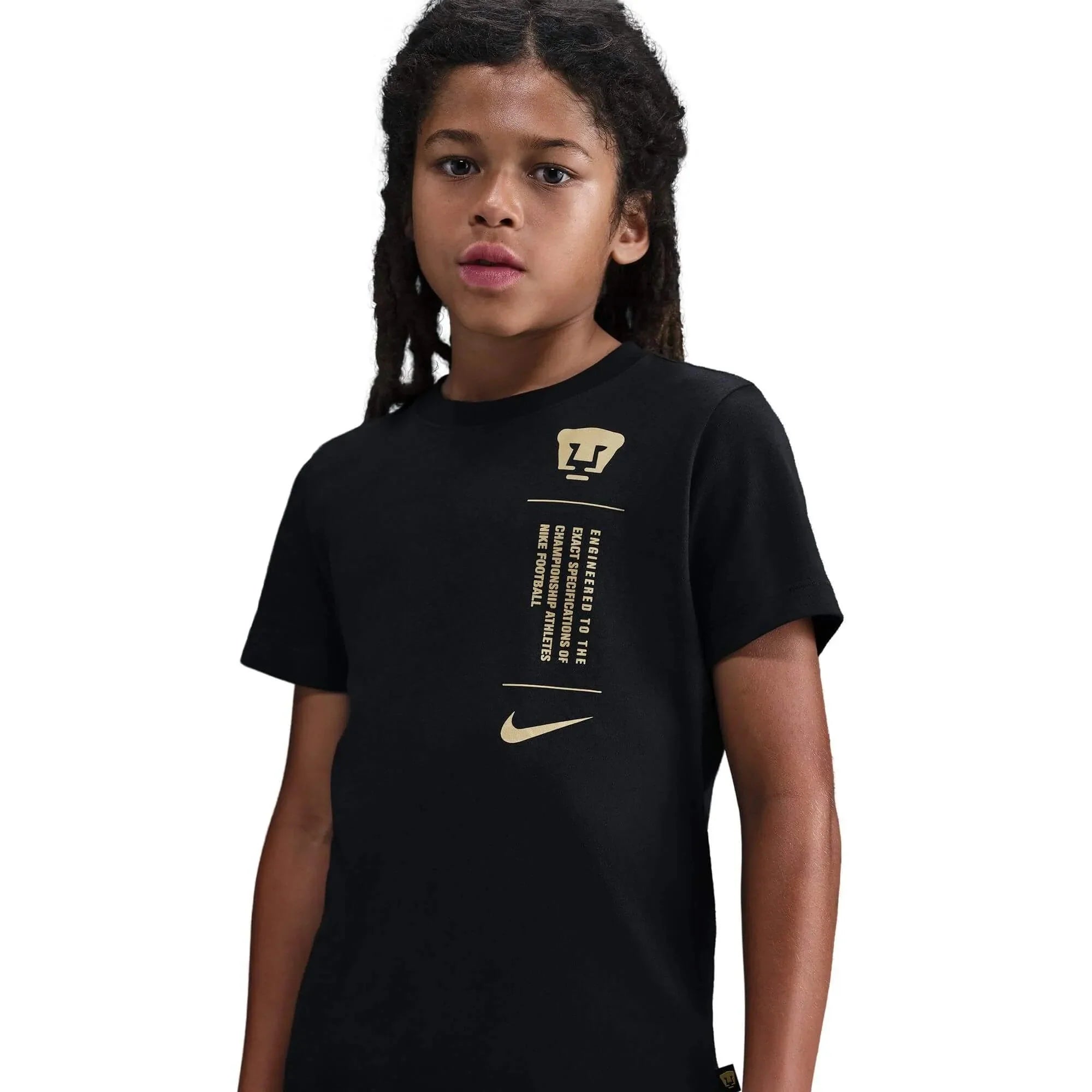 Nike 2025-26 Pumas Youth Football Tee 3