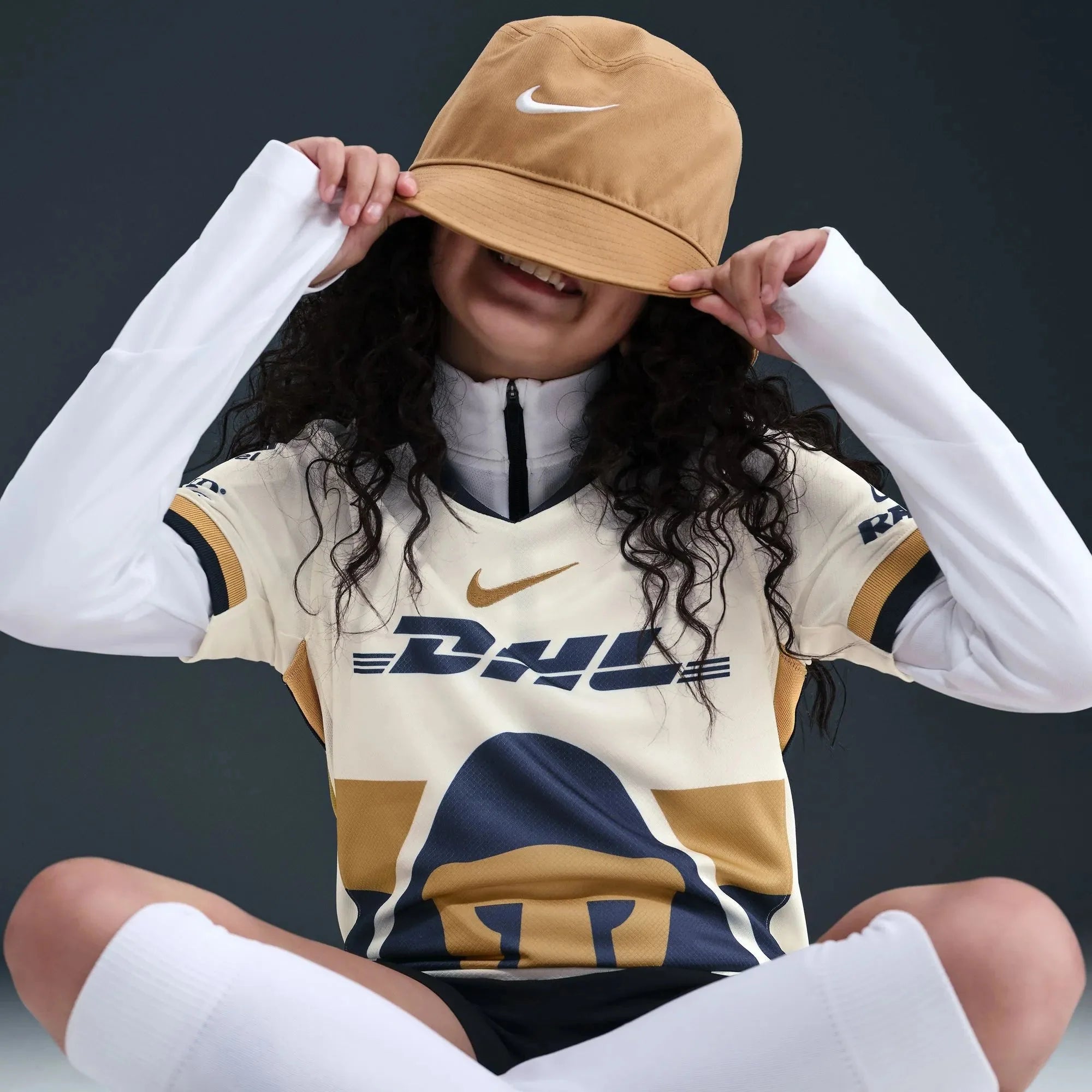 Nike 2025-26 Pumas Youth Stadium Home Soccer Jersey 7