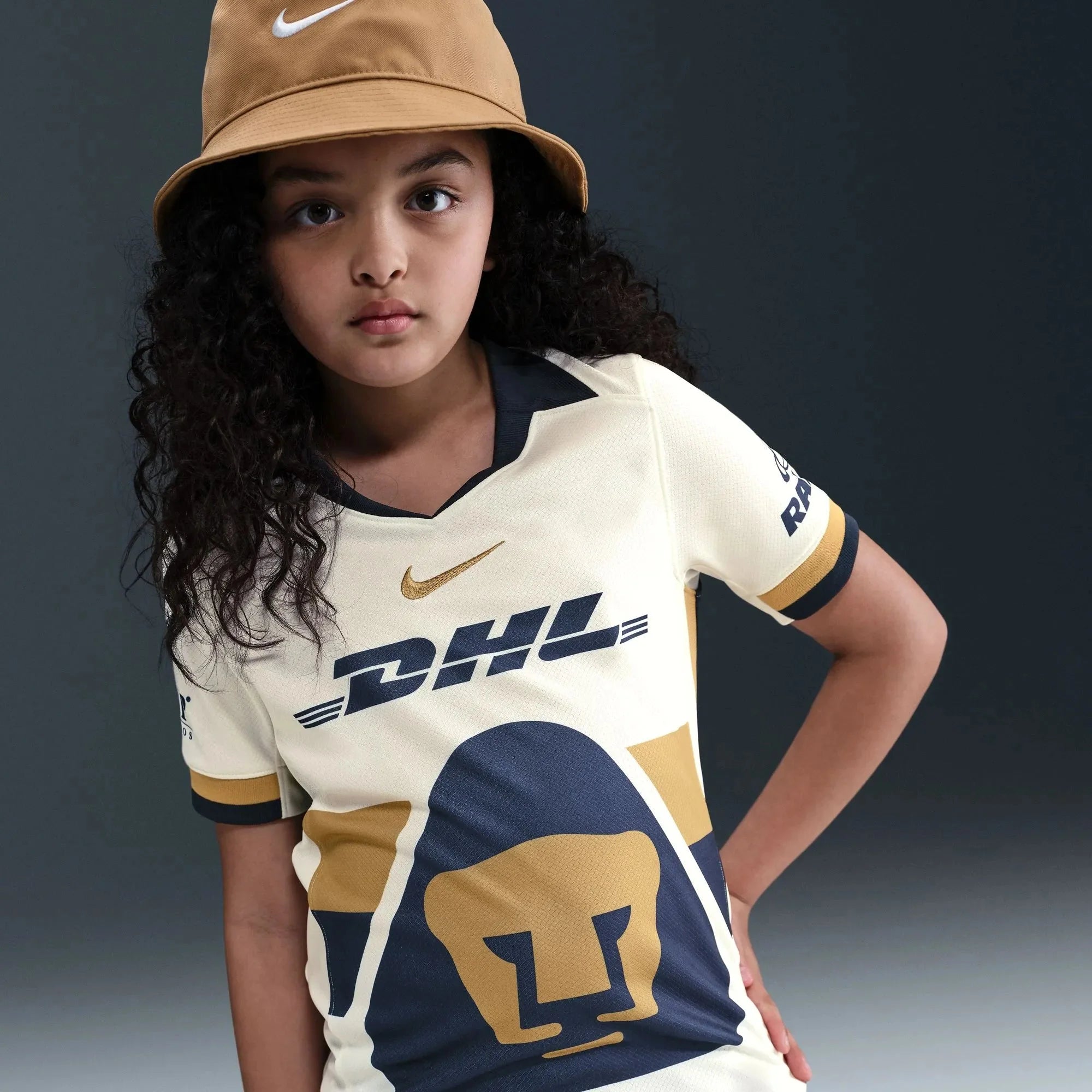Nike 2025-26 Pumas Youth Stadium Home Soccer Jersey 6