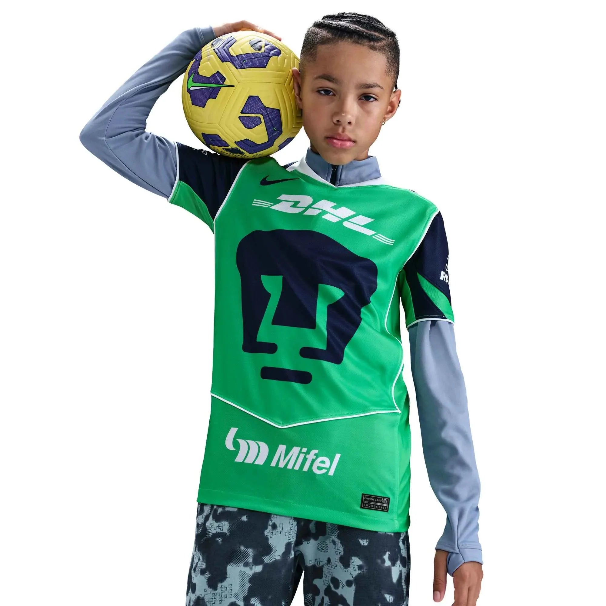 Nike 2025-26 Pumas Youth Stadium Third Soccer Jersey 3