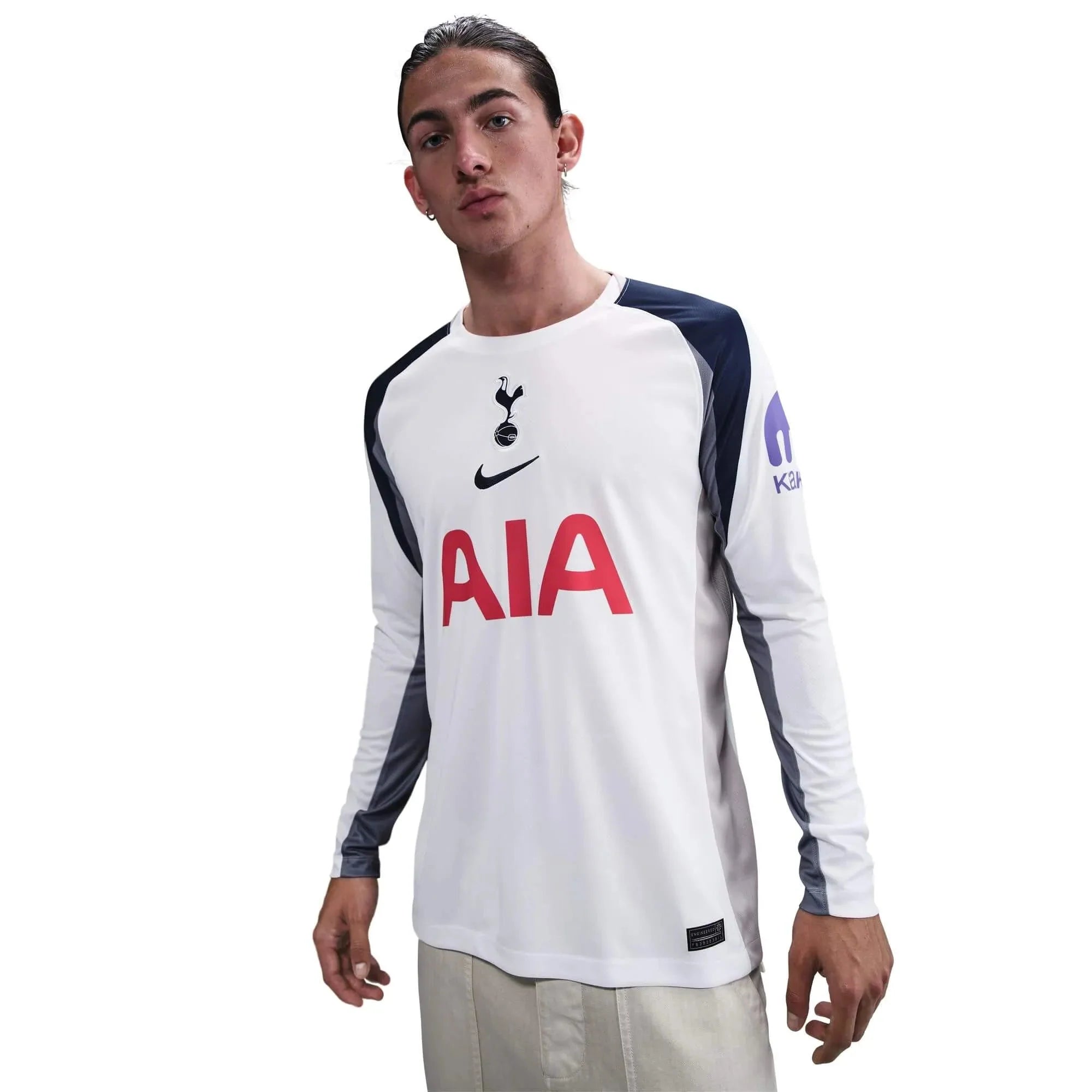 Nike 2025-26 Tottenham Men's Stadium Home Long-Sleeve Soccer Jersey 5