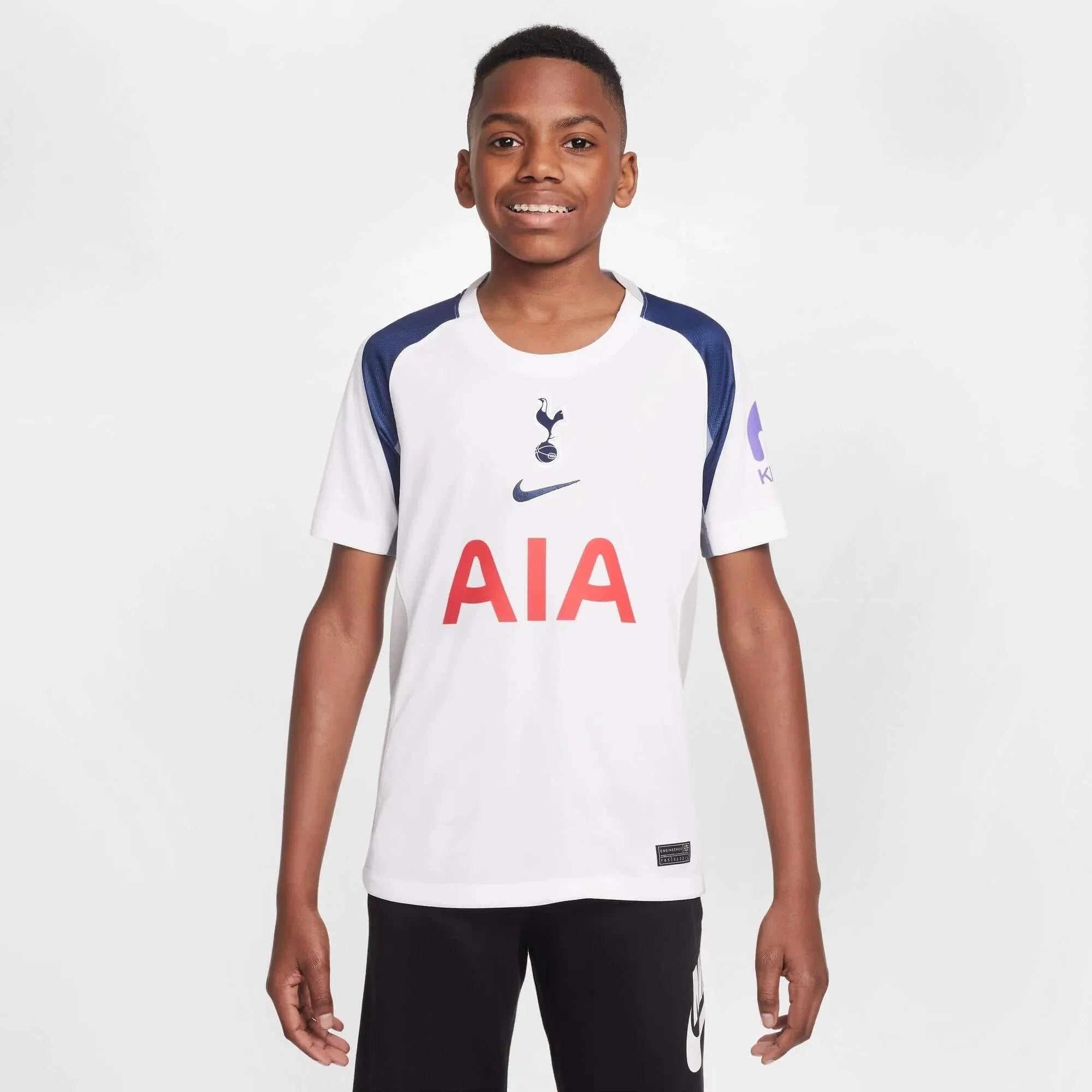 Nike 2025-26 Tottenham Youth Stadium Home Soccer Jersey 3