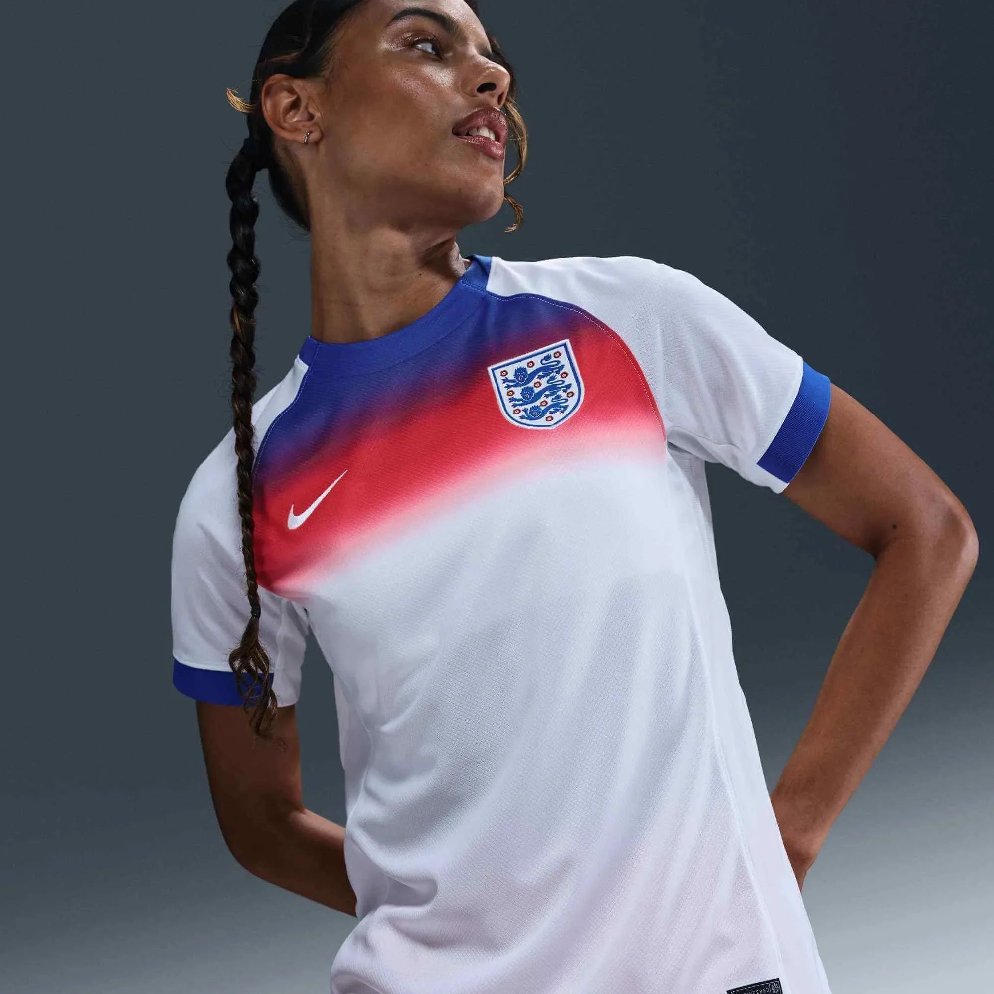 Nike 2025 England Women's Stadium Home Soccer Jersey 4