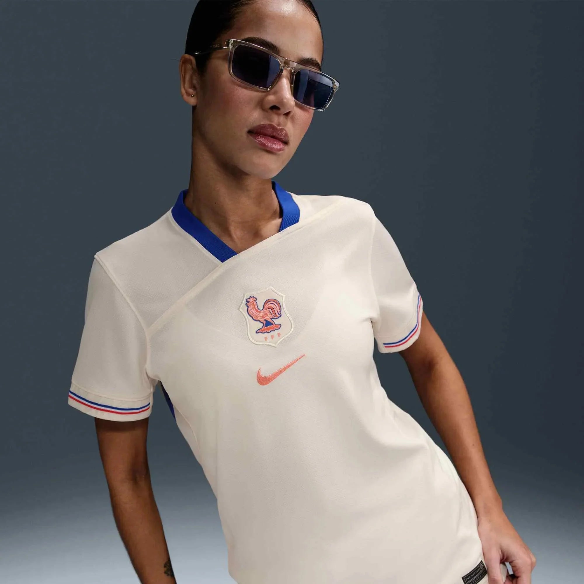 Nike 2025 France Women's Stadium Away Soccer Jersey 3