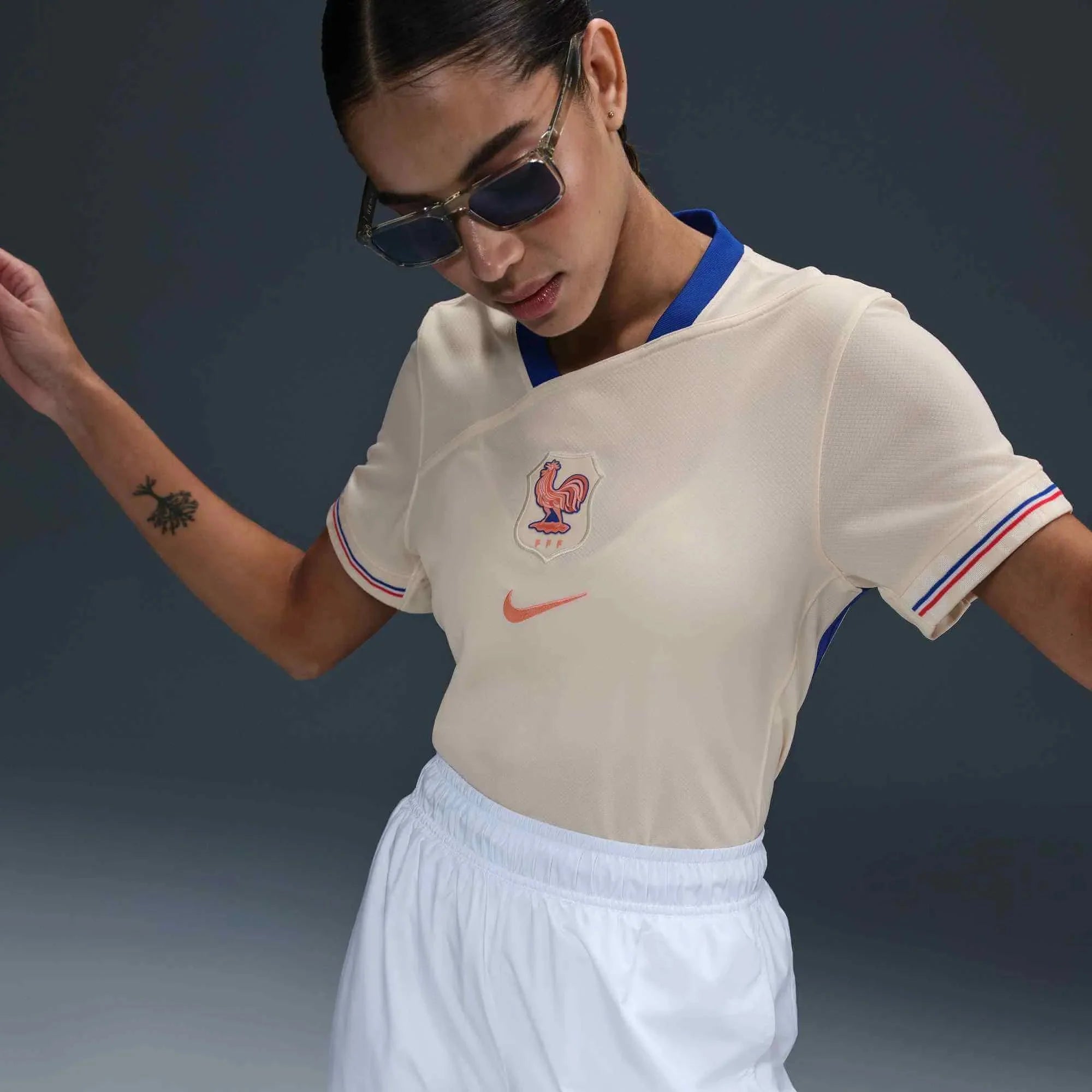 Nike 2025 France Women's Stadium Away Soccer Jersey 4