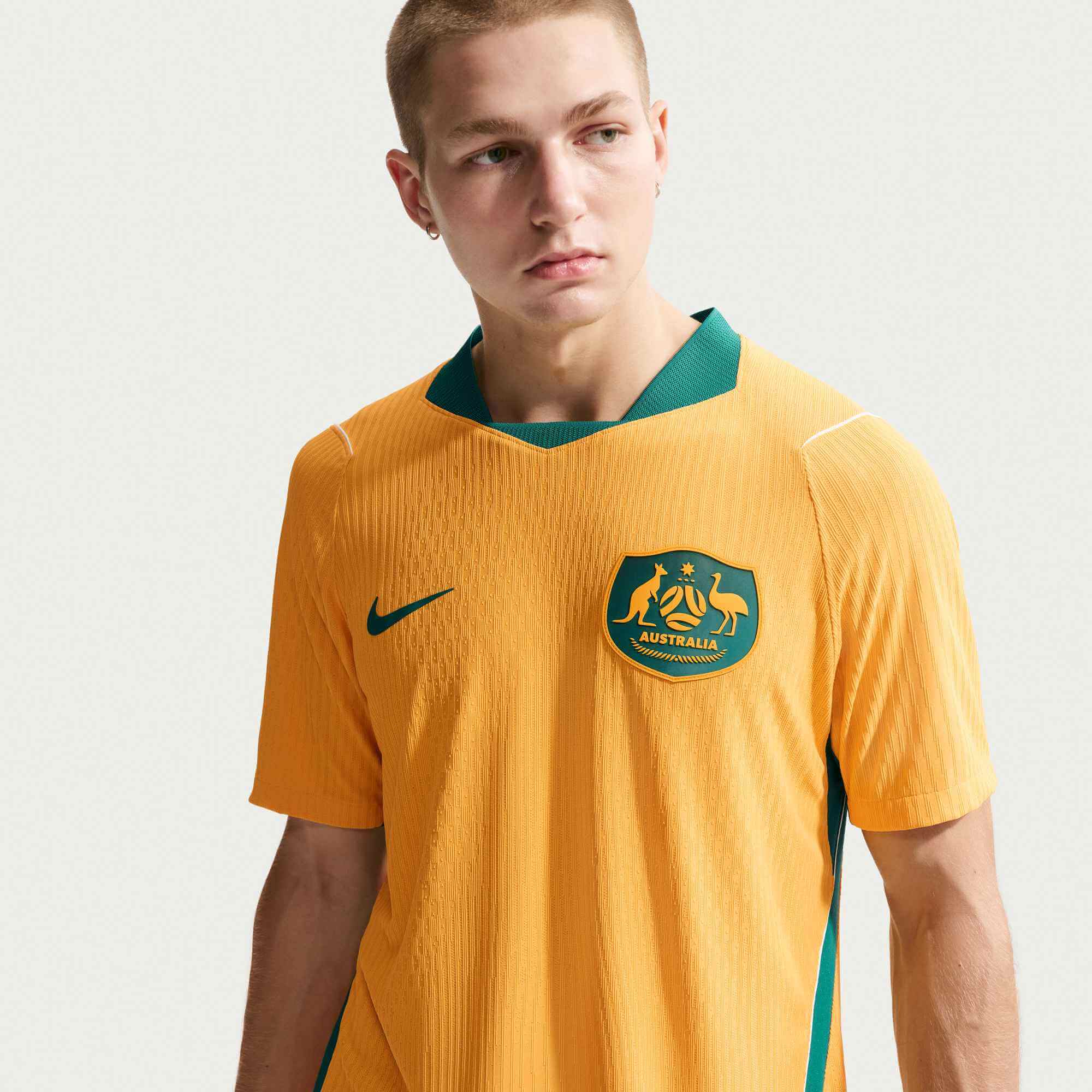 Nike 2026 Australia Men's Authentic Home Soccer Jersey 6