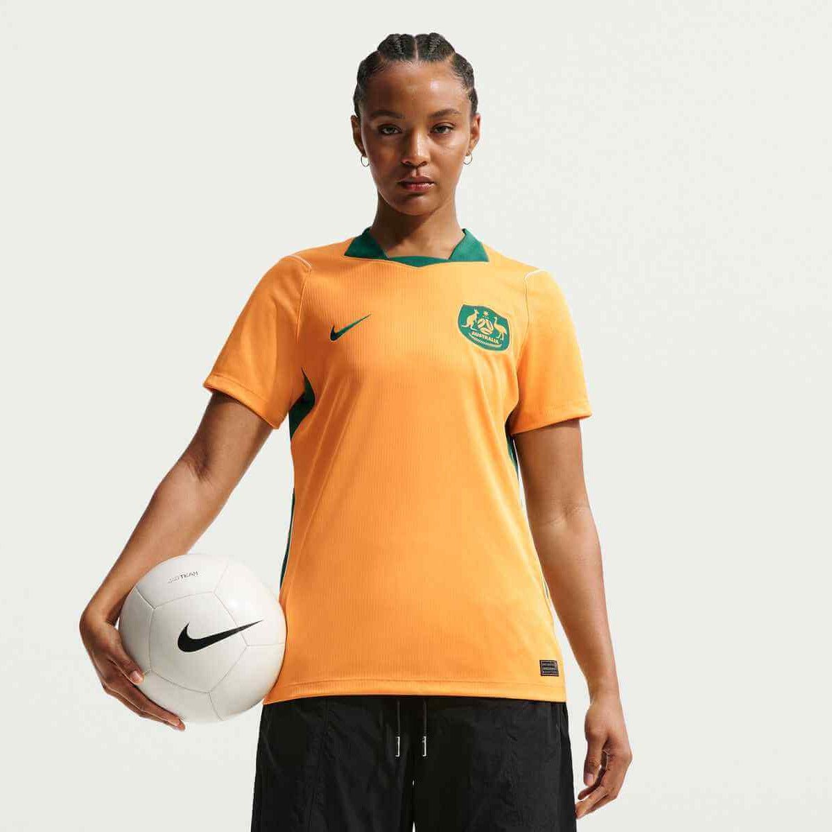 Nike 2026 Australia Women's Stadium Home Soccer Jersey 1